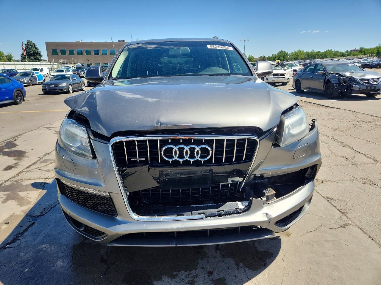 2014 Audi Q7 Prestige Gray vin: WA1DGAFE1ED020578