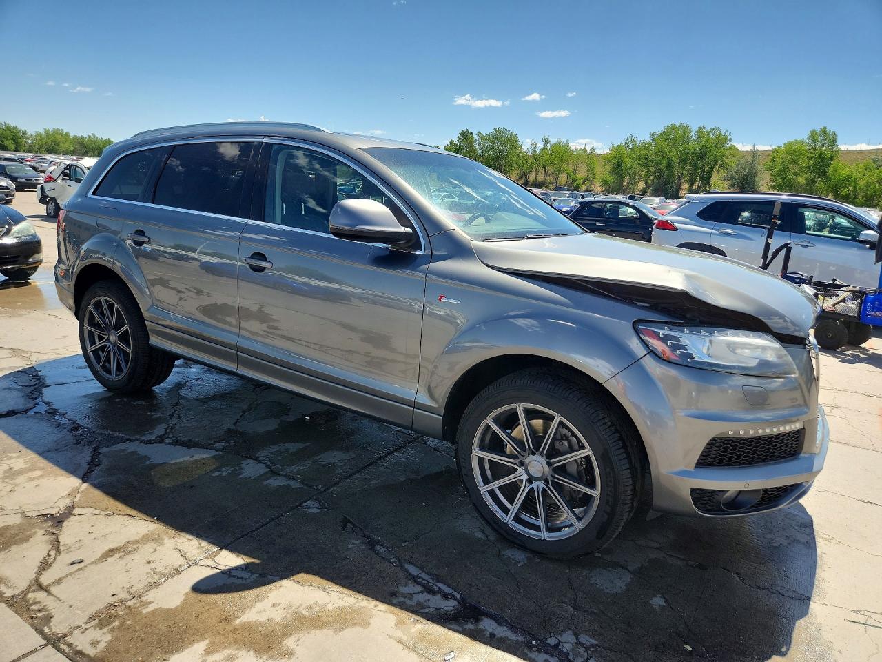 2014 Audi Q7 Prestige Gray vin: WA1DGAFE1ED020578