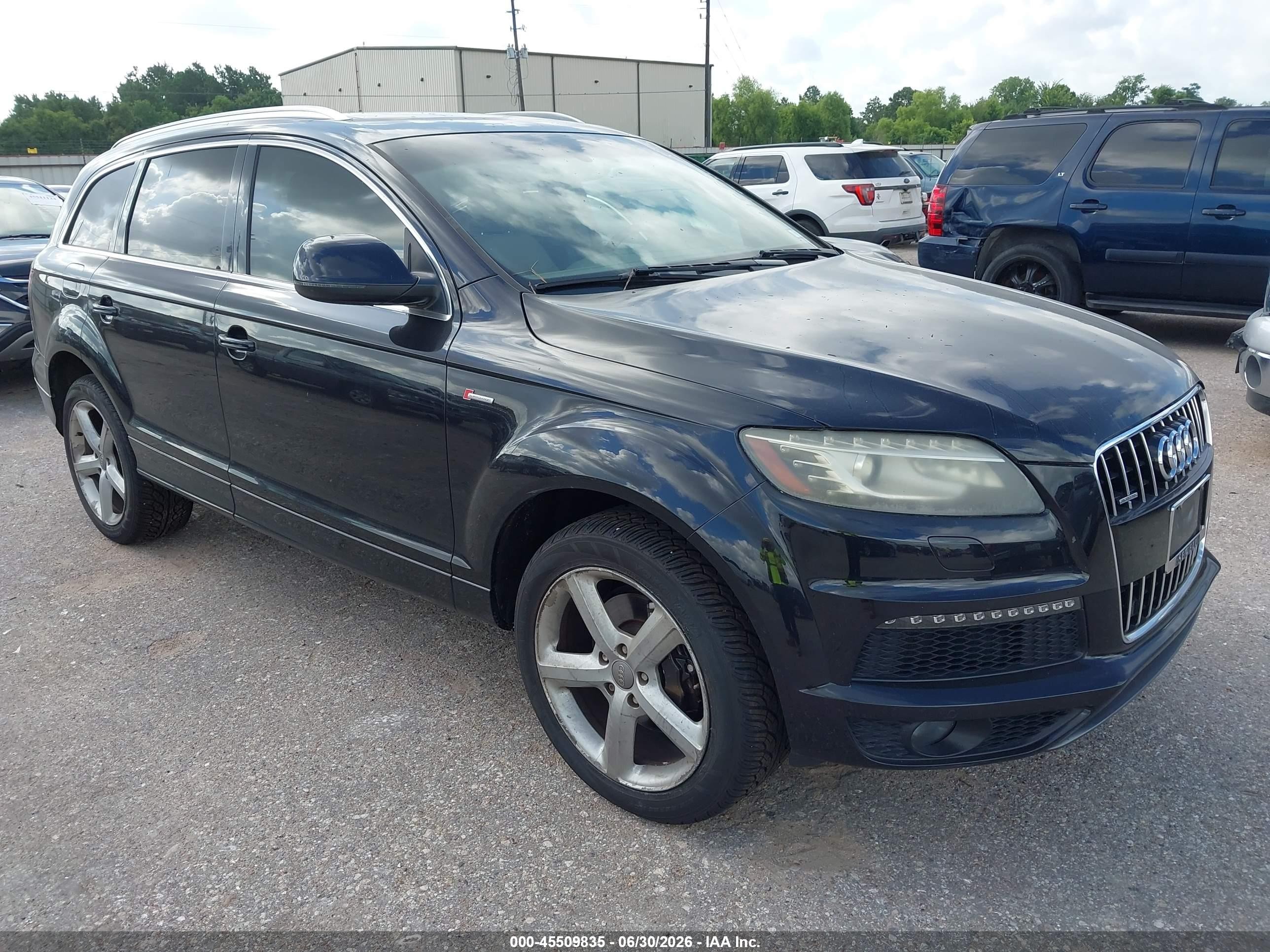 2014 Audi Q7 3.0t S Line Prestige Black vin: WA1DGAFE2ED005846
