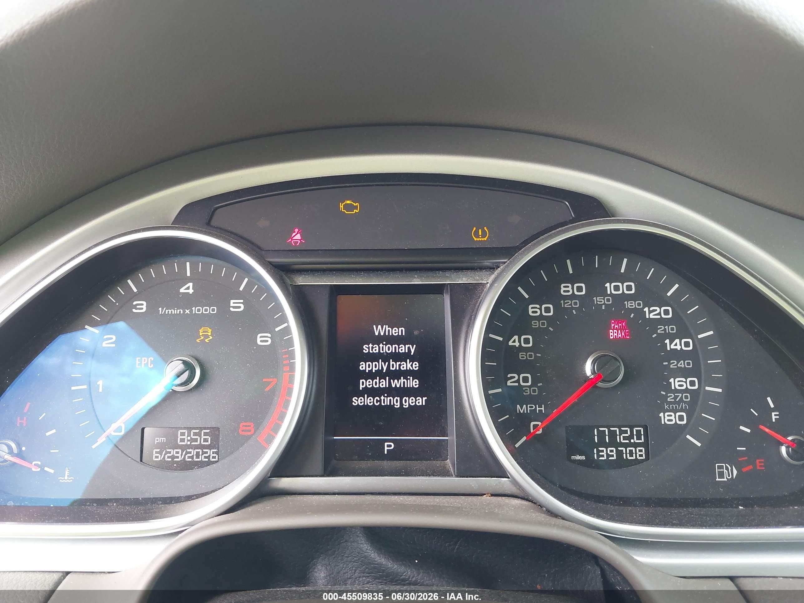 2014 Audi Q7 3.0t S Line Prestige Black vin: WA1DGAFE2ED005846