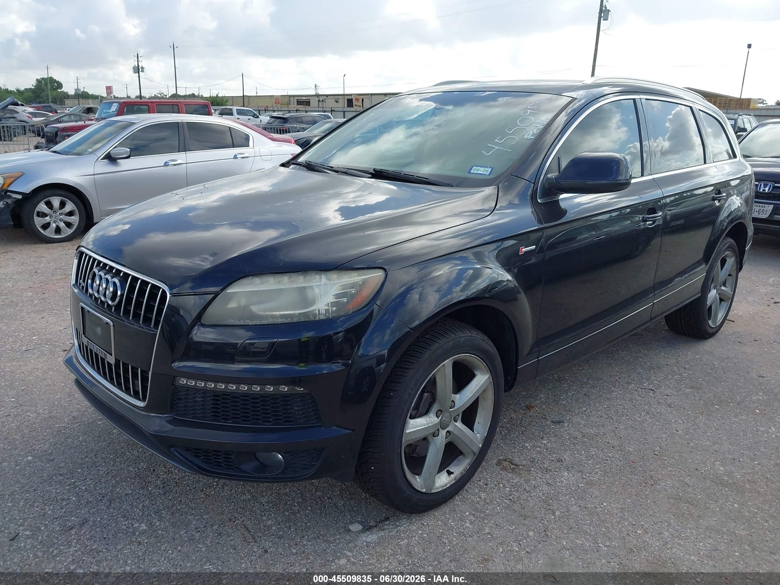 2014 Audi Q7 3.0t S Line Prestige Black vin: WA1DGAFE2ED005846
