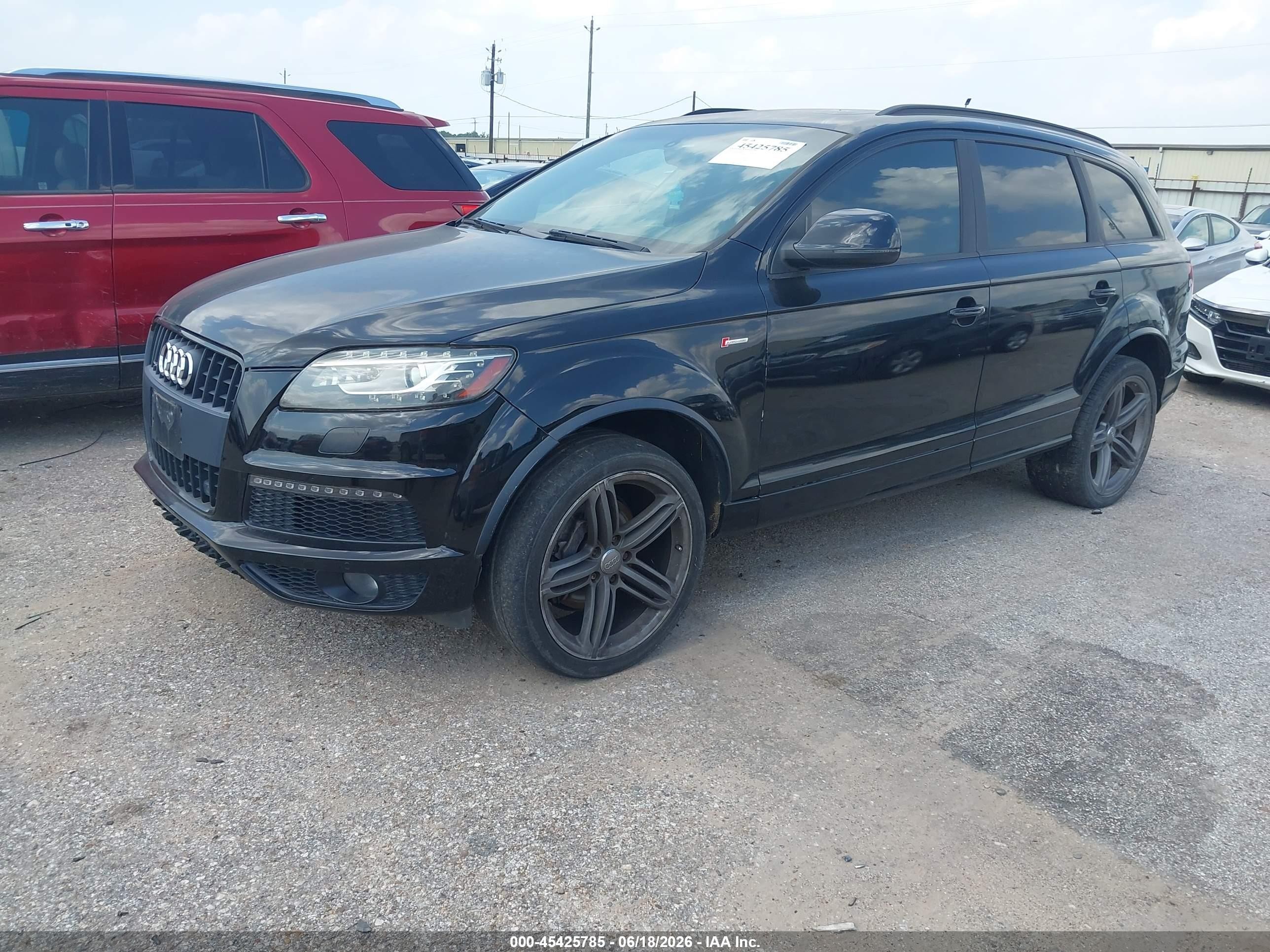 2014 Audi Q7 3.0t S Line Prestige Черный vin: WA1DGAFE2ED006382