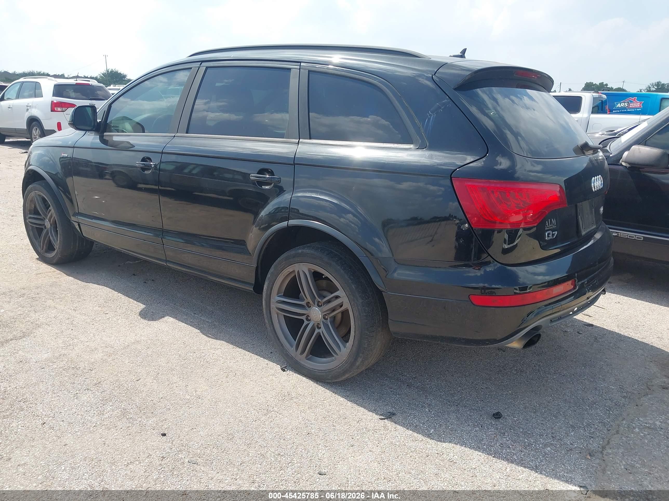 2014 Audi Q7 3.0t S Line Prestige Черный vin: WA1DGAFE2ED006382