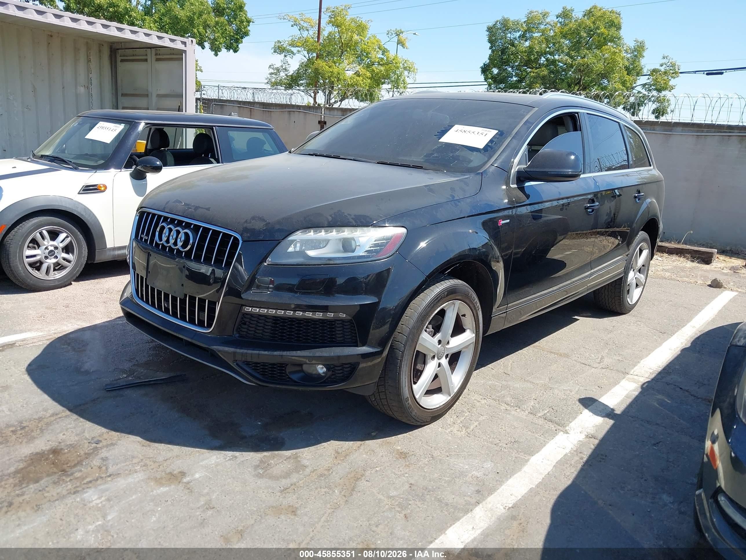 2015 Audi Q7 3.0t S Line Prestige Black vin: WA1DGAFE2FD028576