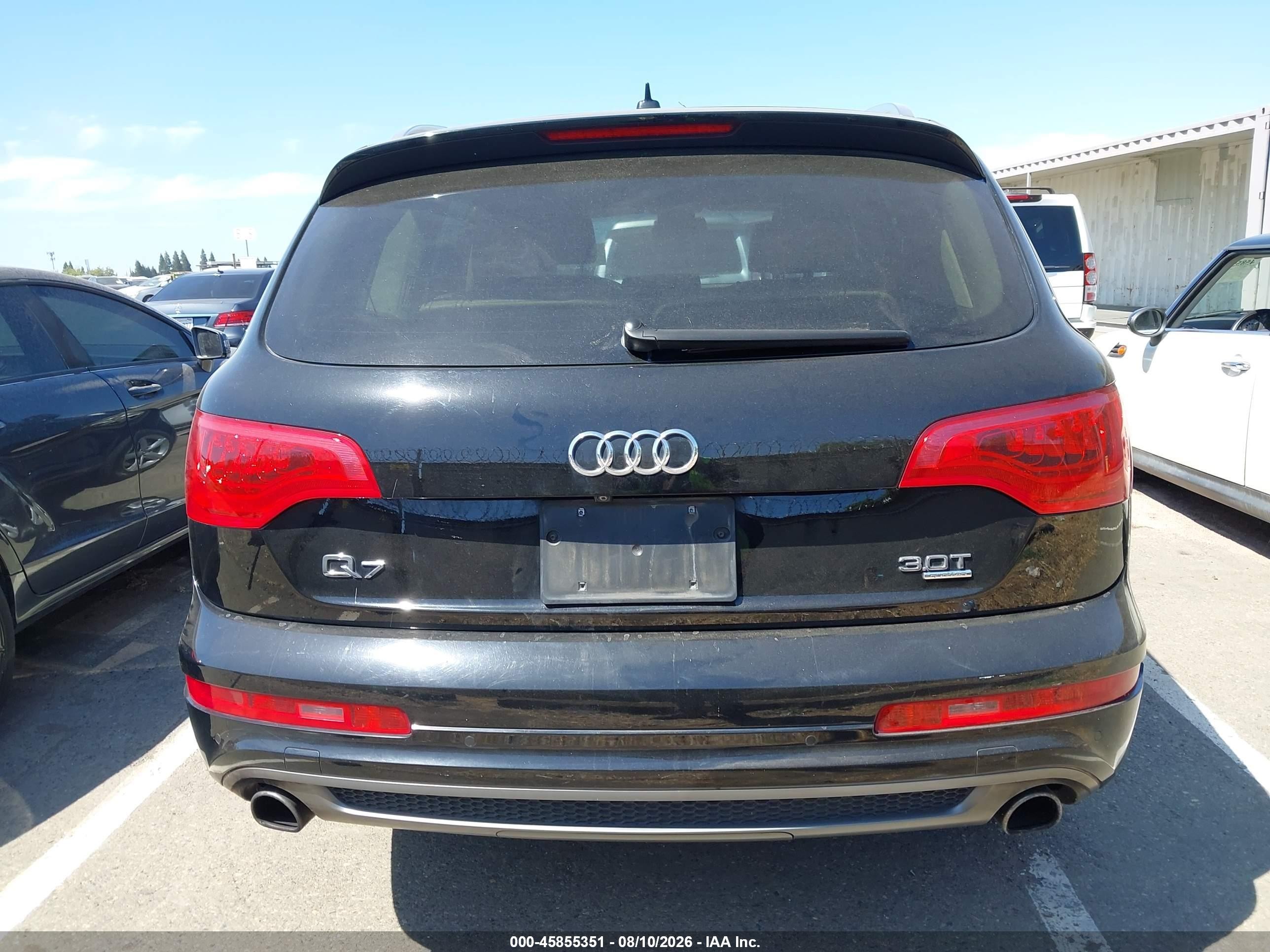 2015 Audi Q7 3.0t S Line Prestige Black vin: WA1DGAFE2FD028576