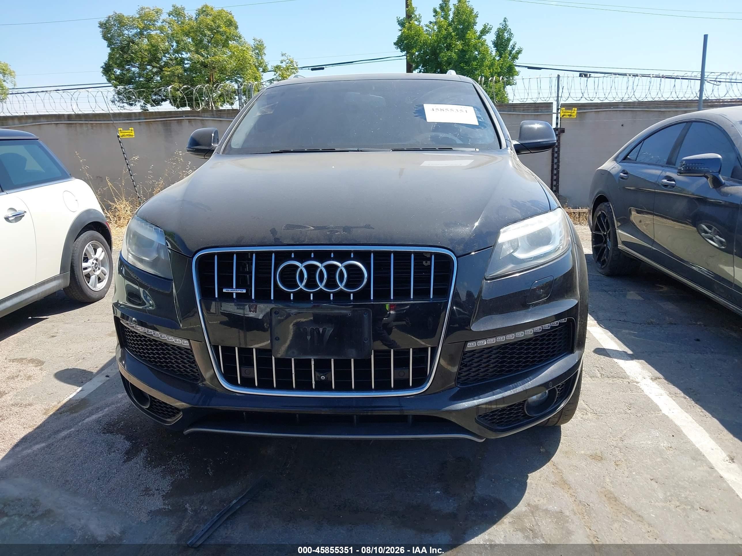 2015 Audi Q7 3.0t S Line Prestige Black vin: WA1DGAFE2FD028576