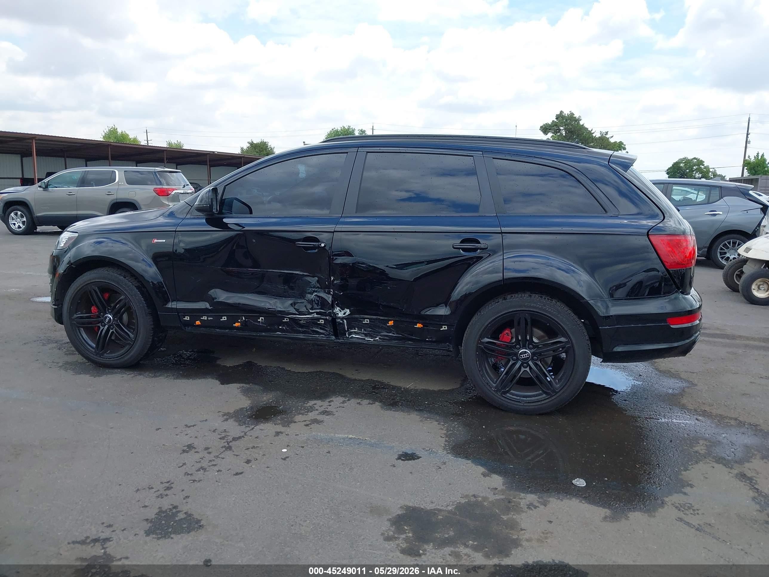 2015 Audi Q7 3.0t S Line Prestige Black vin: WA1DGAFE2FD029873