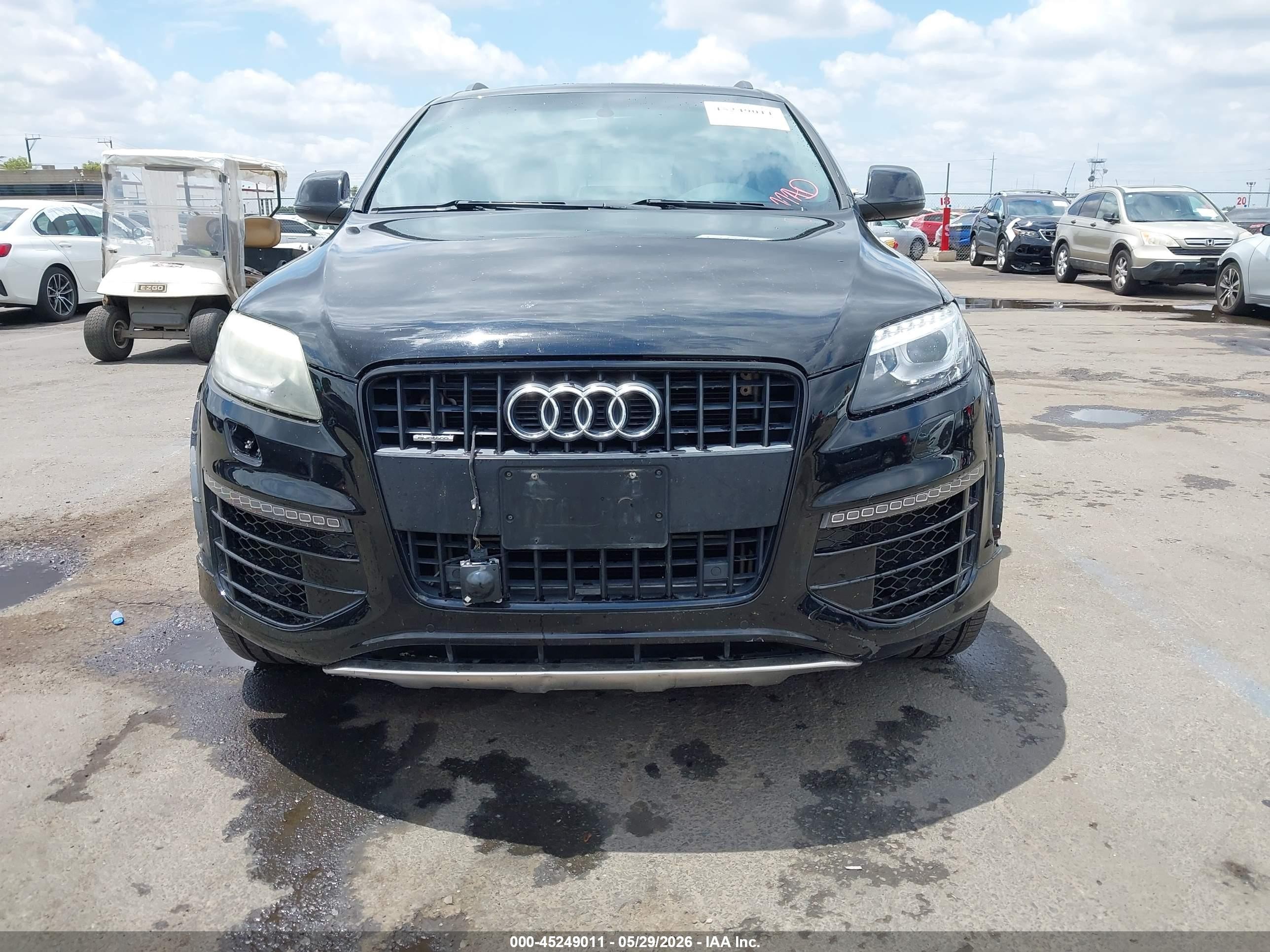 2015 Audi Q7 3.0t S Line Prestige Black vin: WA1DGAFE2FD029873