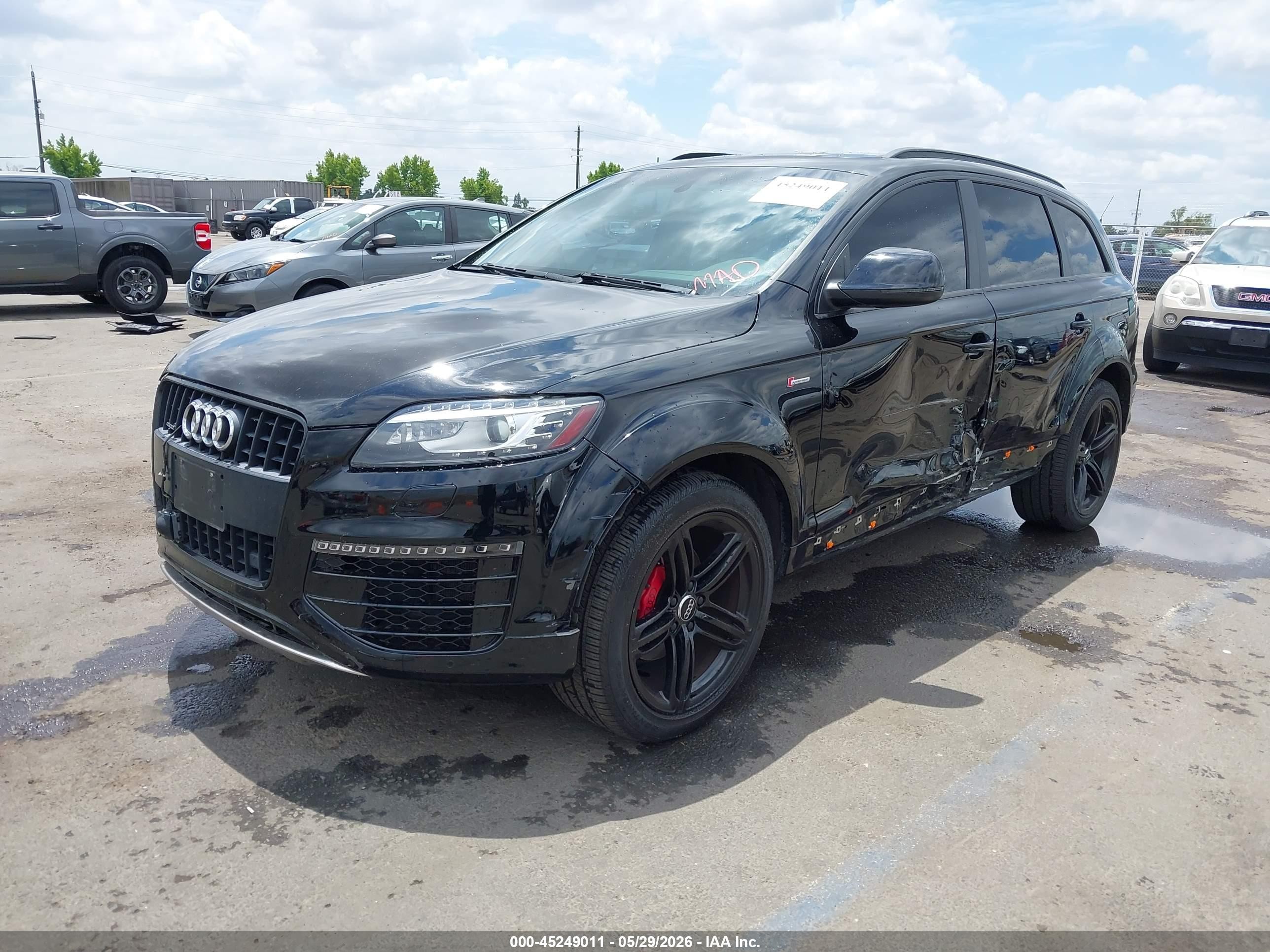 2015 Audi Q7 3.0t S Line Prestige Black vin: WA1DGAFE2FD029873