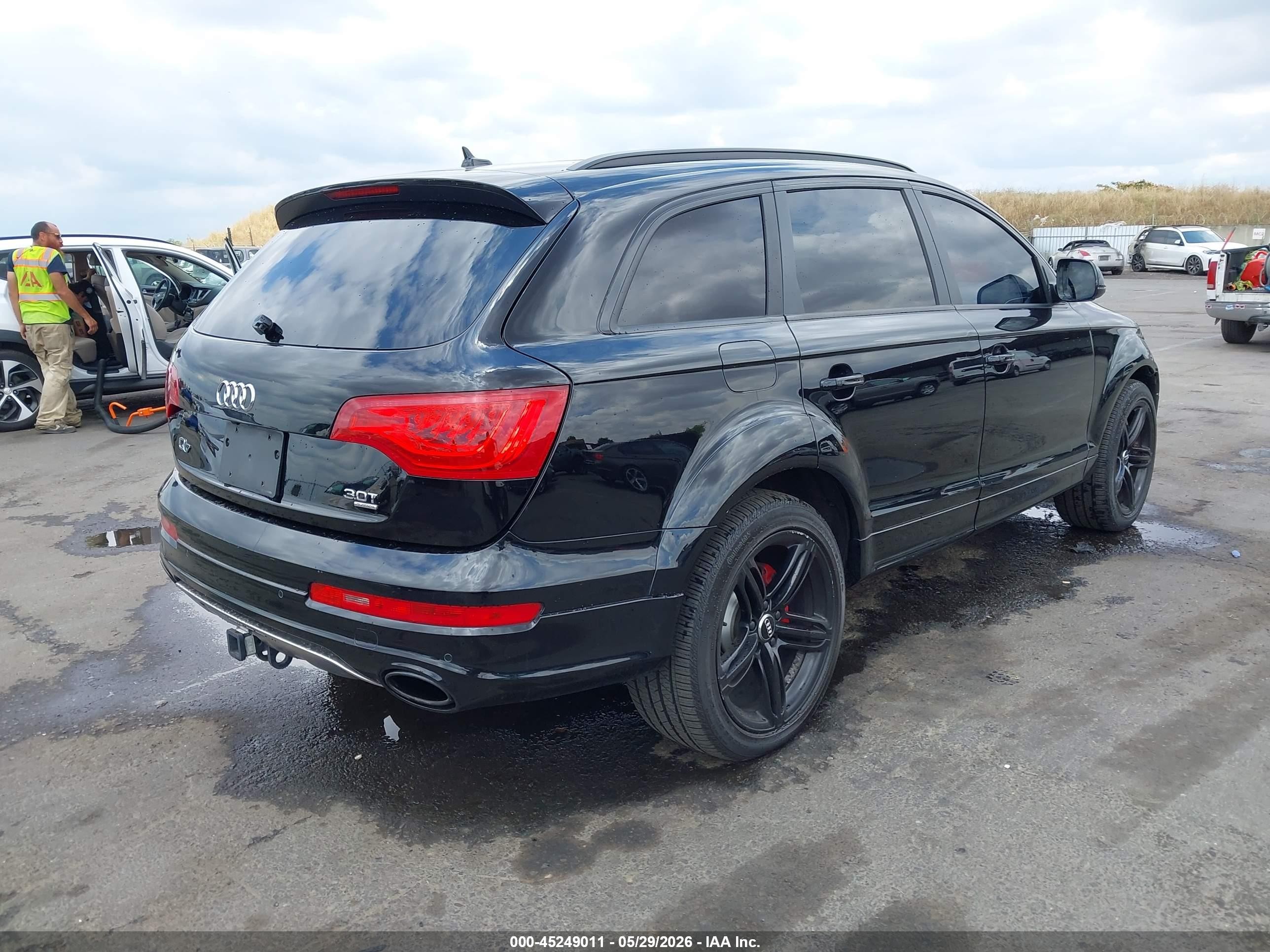 2015 Audi Q7 3.0t S Line Prestige Black vin: WA1DGAFE2FD029873