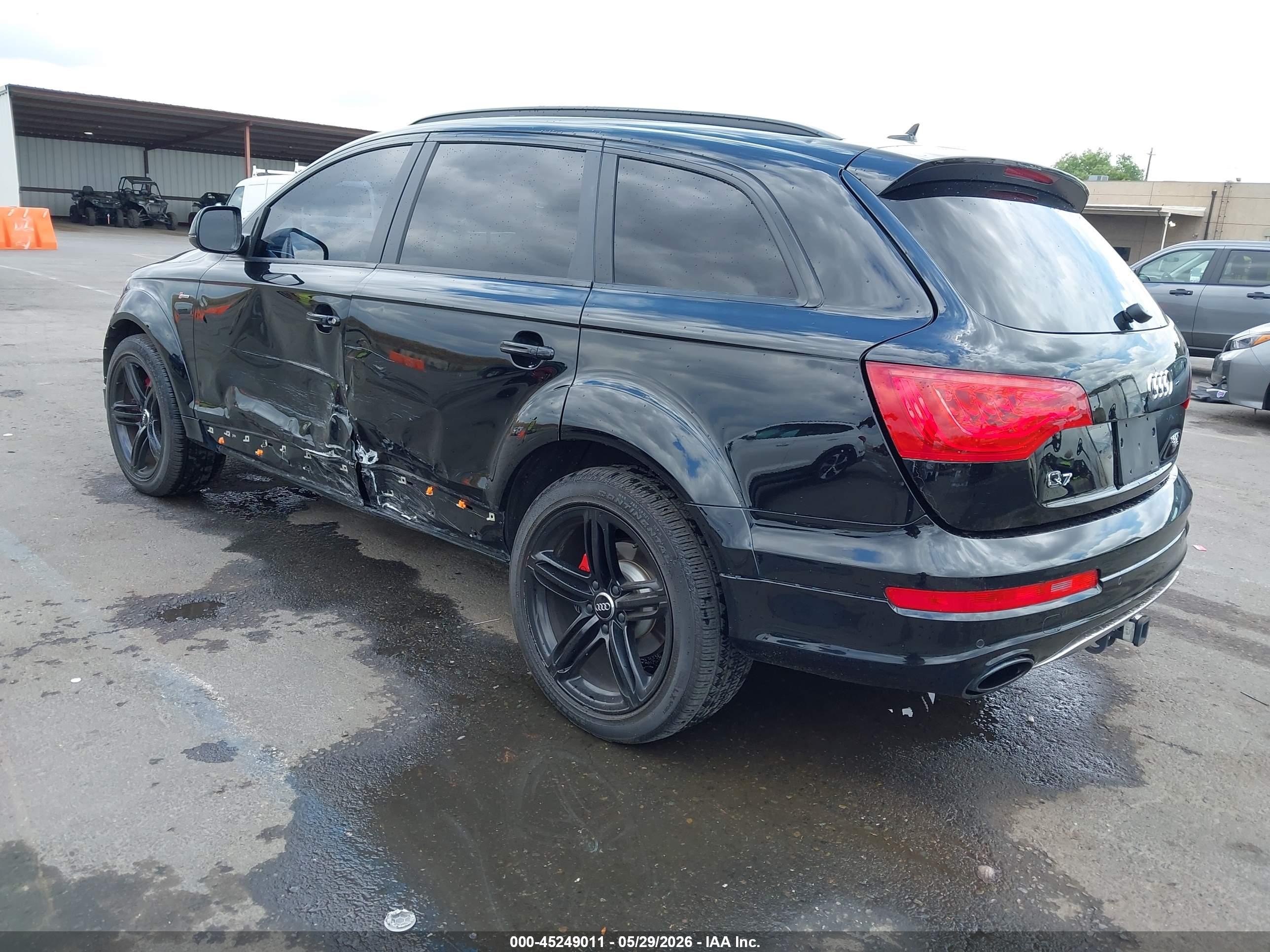 2015 Audi Q7 3.0t S Line Prestige Black vin: WA1DGAFE2FD029873
