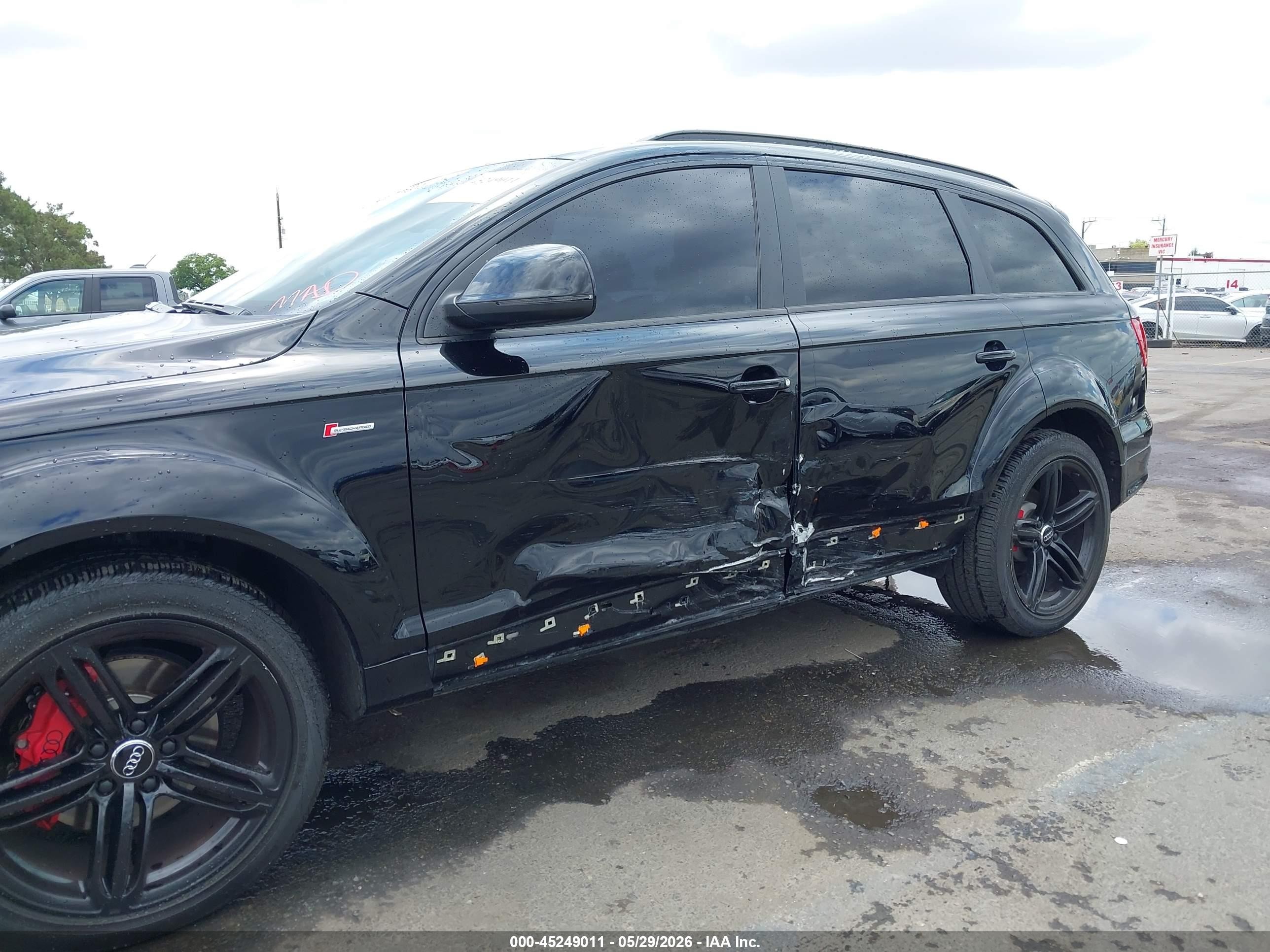 2015 Audi Q7 3.0t S Line Prestige Black vin: WA1DGAFE2FD029873