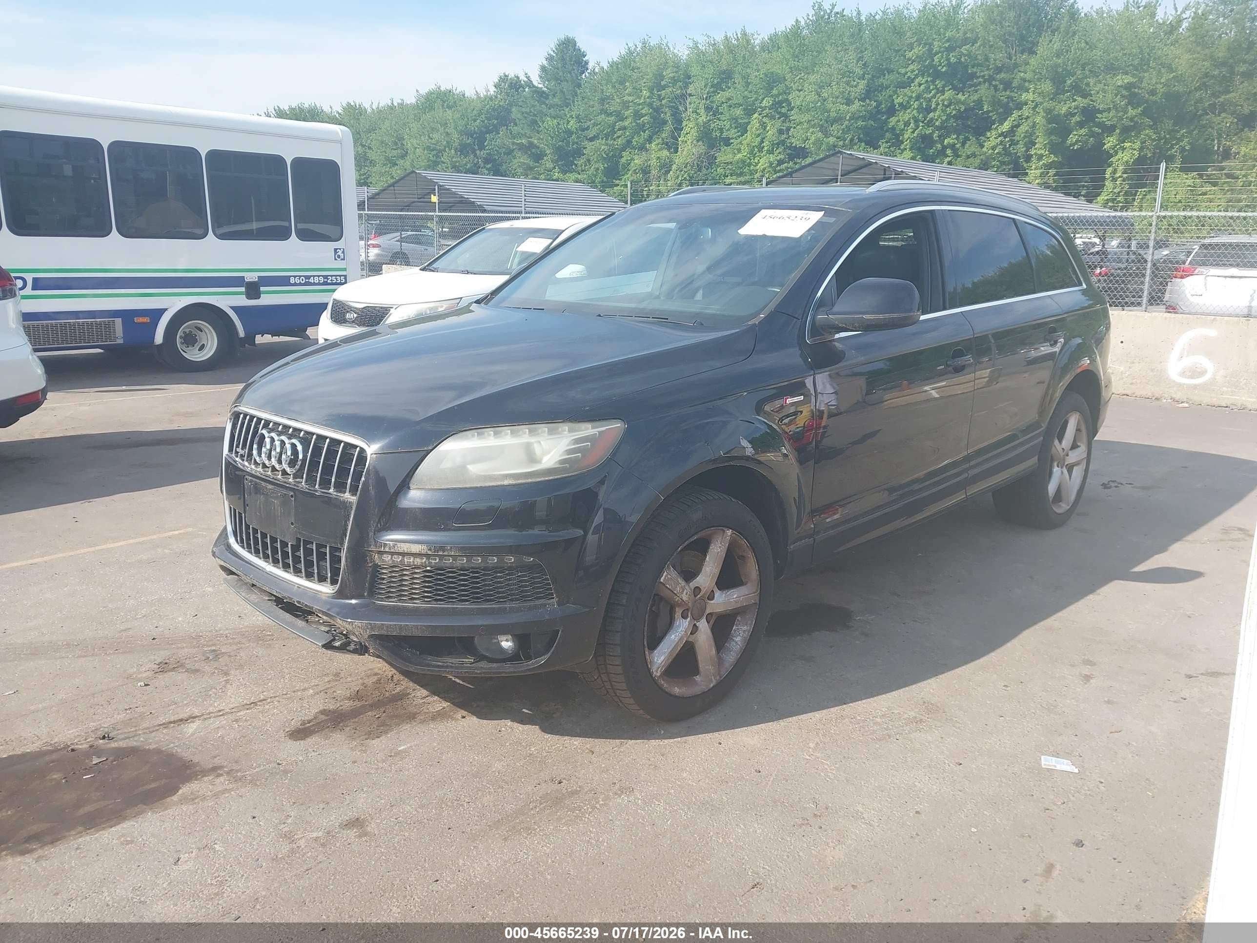 2013 Audi Q7 3.0t S Line Prestige Black vin: WA1DGAFE3DD001450