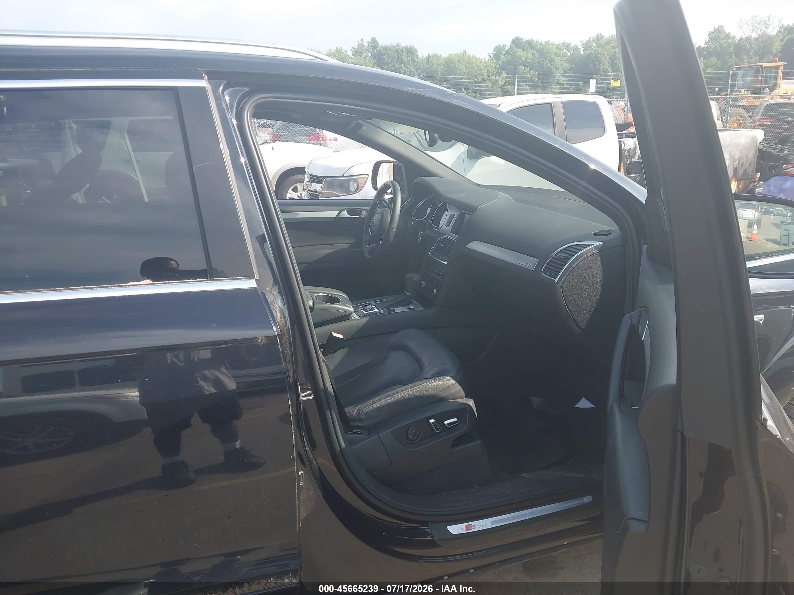 2013 Audi Q7 3.0t S Line Prestige Black vin: WA1DGAFE3DD001450