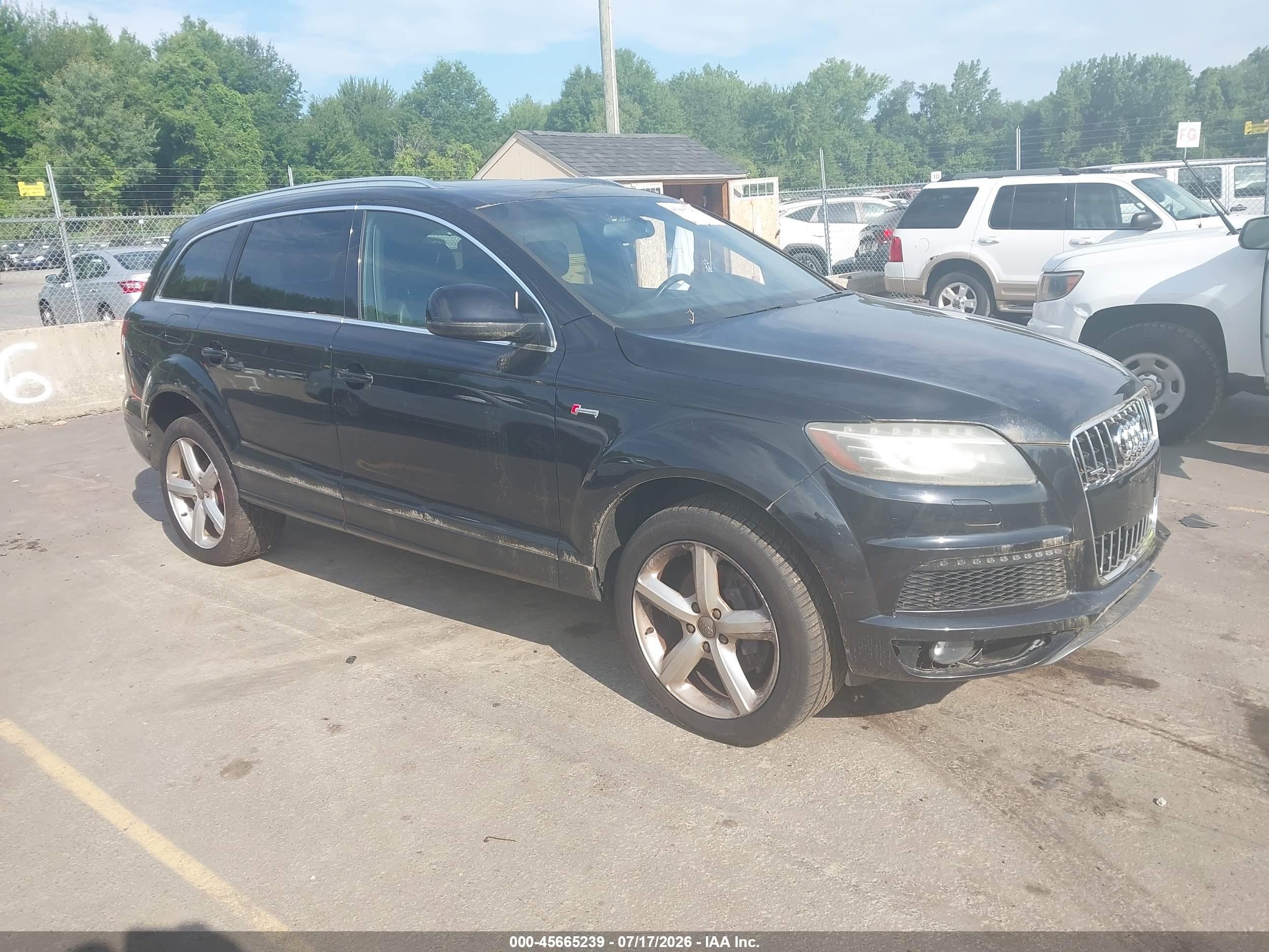 2013 Audi Q7 3.0t S Line Prestige Black vin: WA1DGAFE3DD001450