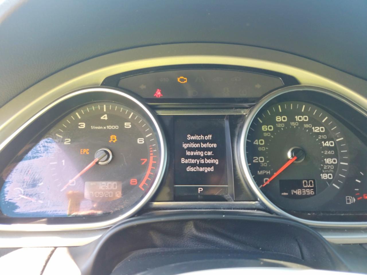 2013 Audi Q7 Prestige Серый vin: WA1DGAFE3DD013095