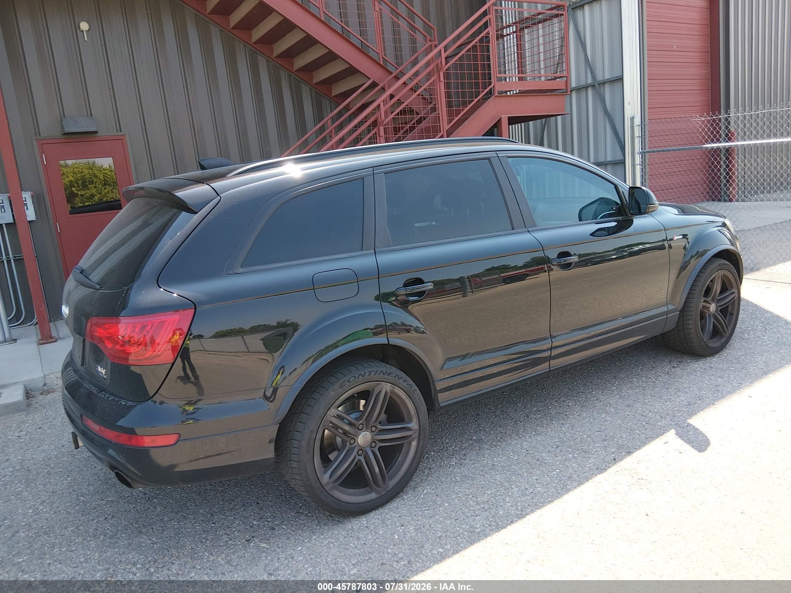 2014 Audi Q7 3.0t S Line Prestige Black vin: WA1DGAFE3ED003667