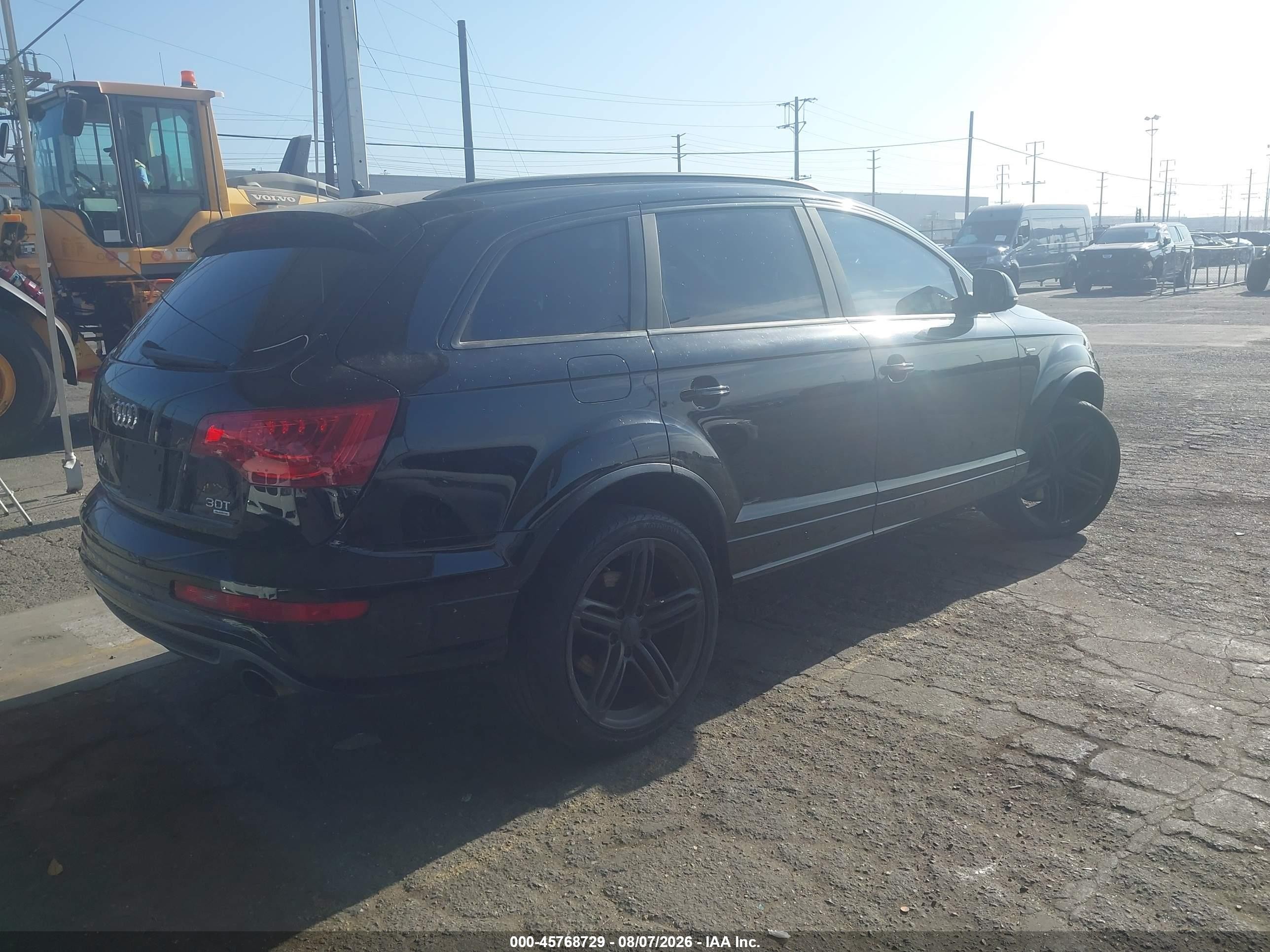 2014 Audi Q7 3.0t S Line Prestige Black vin: WA1DGAFE3ED020002