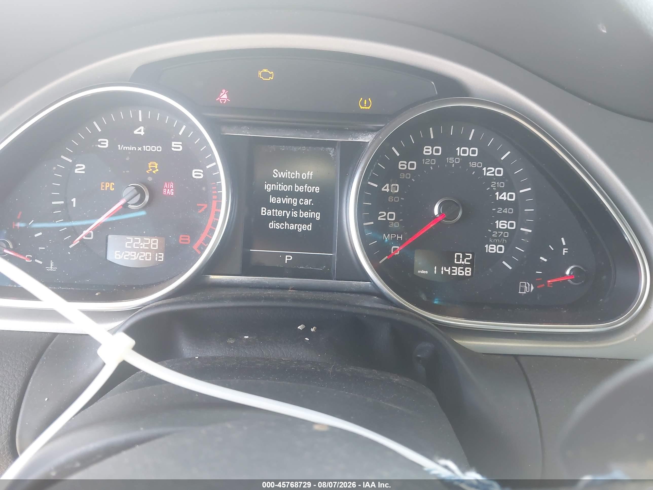 2014 Audi Q7 3.0t S Line Prestige Black vin: WA1DGAFE3ED020002