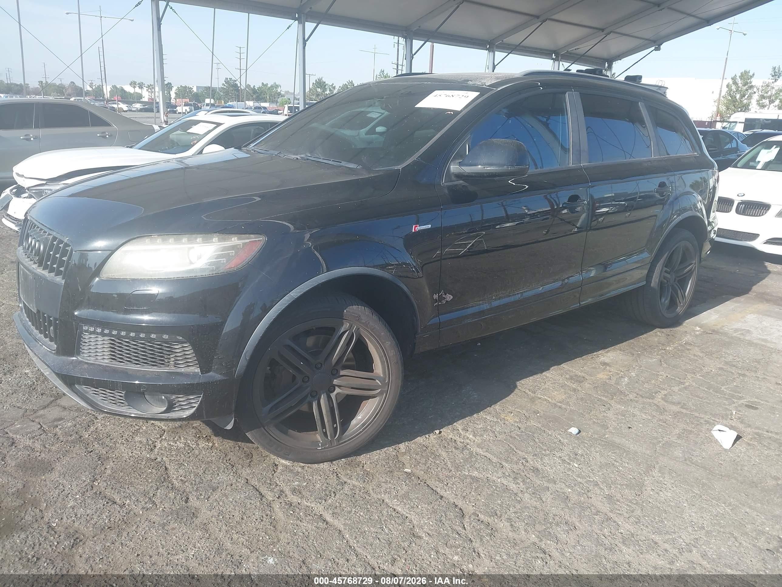 2014 Audi Q7 3.0t S Line Prestige Black vin: WA1DGAFE3ED020002