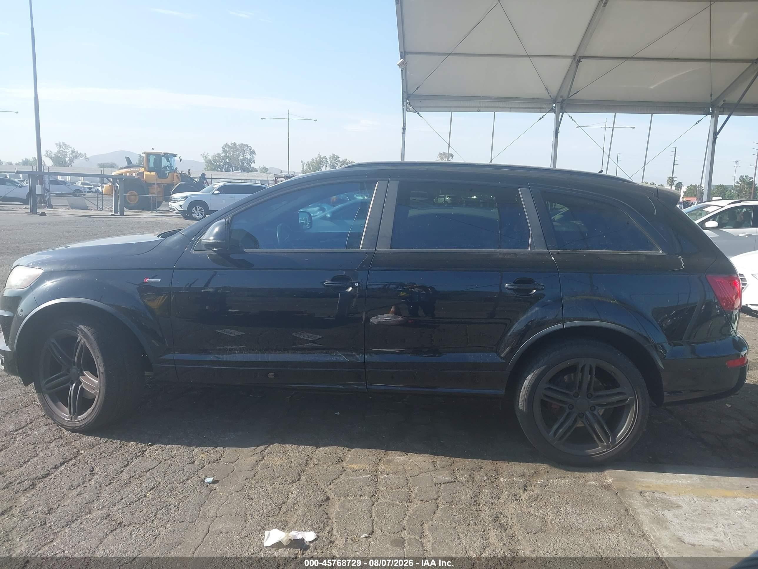 2014 Audi Q7 3.0t S Line Prestige Black vin: WA1DGAFE3ED020002