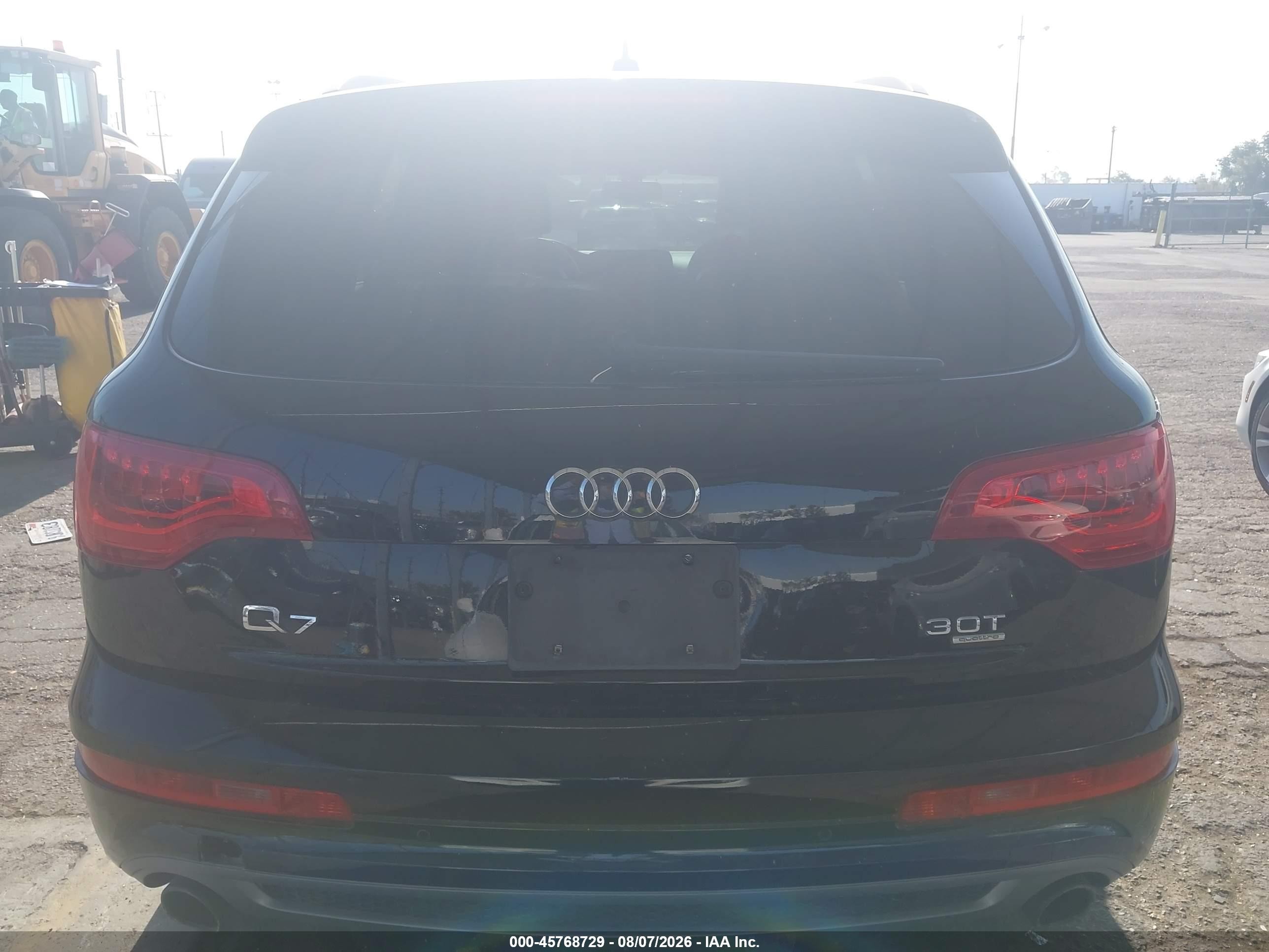 2014 Audi Q7 3.0t S Line Prestige Black vin: WA1DGAFE3ED020002