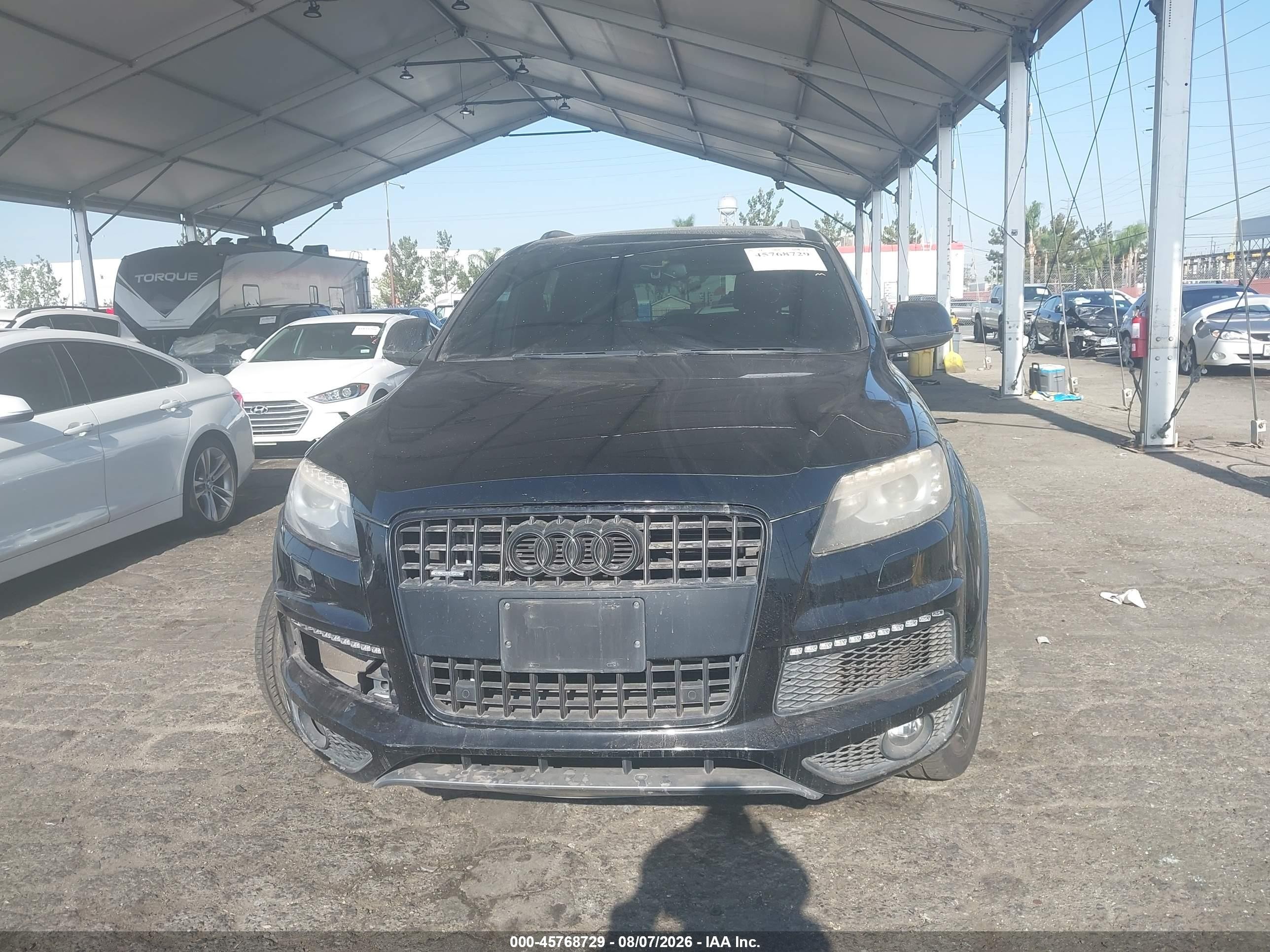 2014 Audi Q7 3.0t S Line Prestige Black vin: WA1DGAFE3ED020002