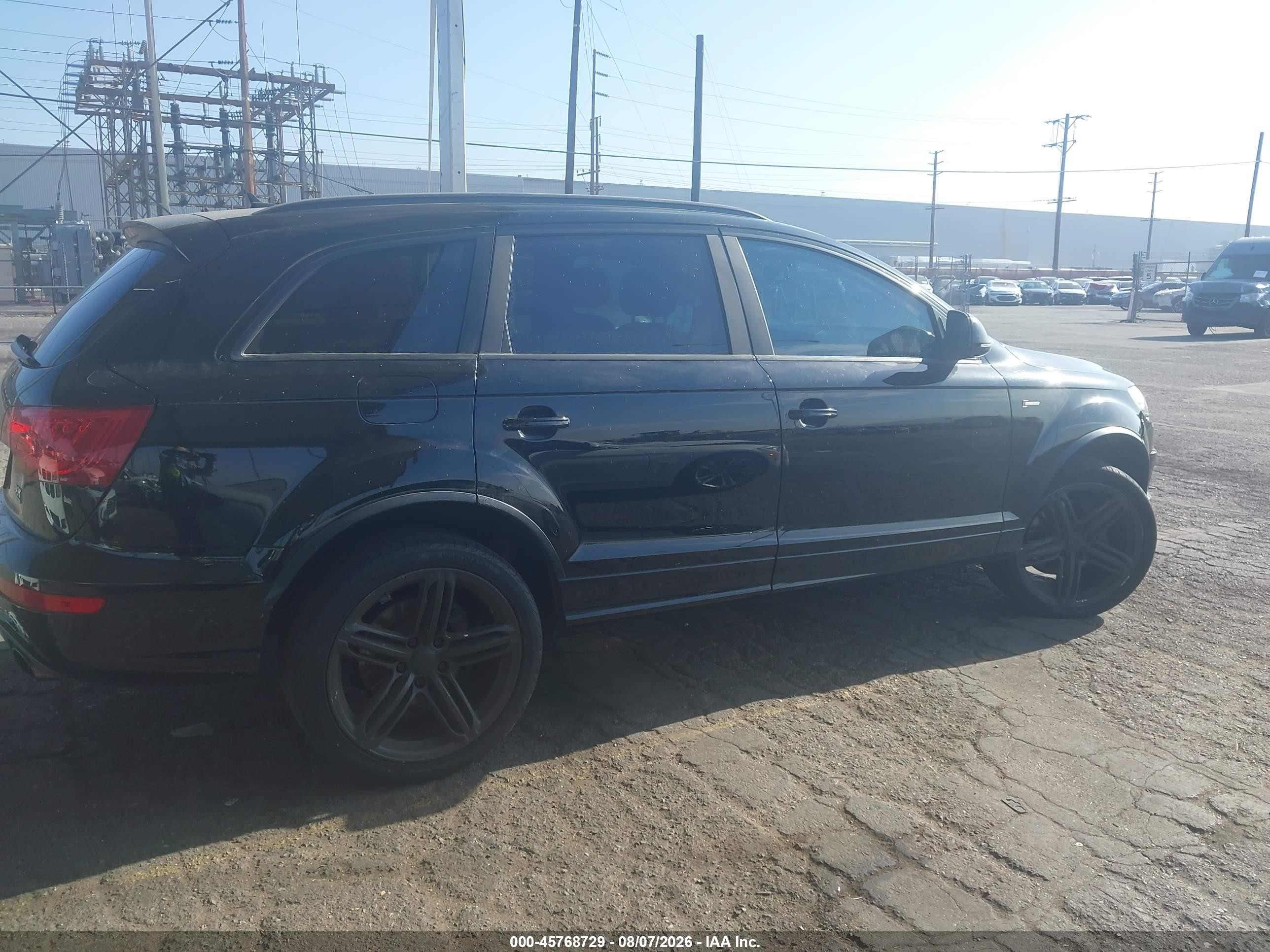 2014 Audi Q7 3.0t S Line Prestige Black vin: WA1DGAFE3ED020002