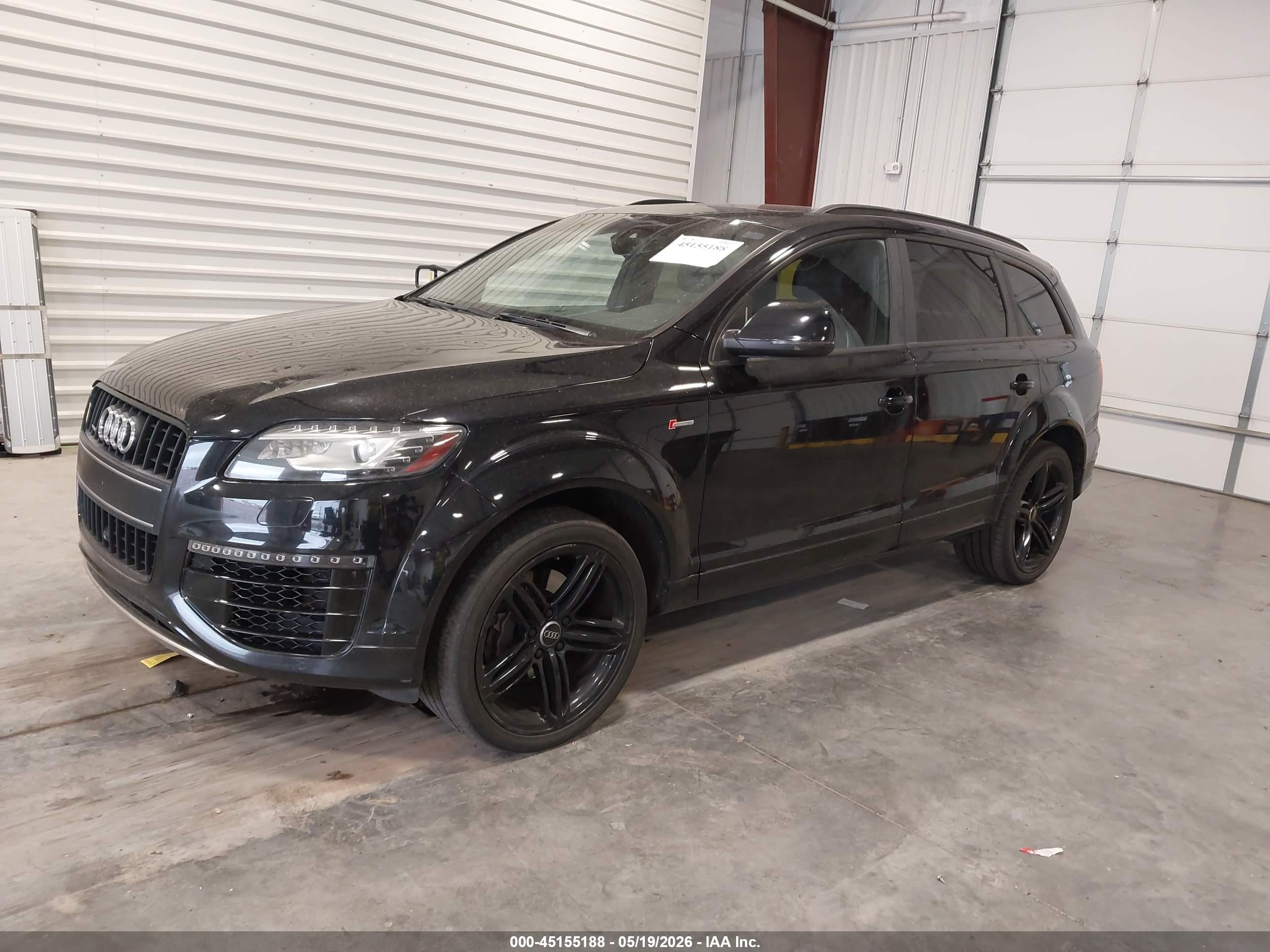2015 Audi Q7 3.0t S Line Prestige Черный vin: WA1DGAFE3FD012709