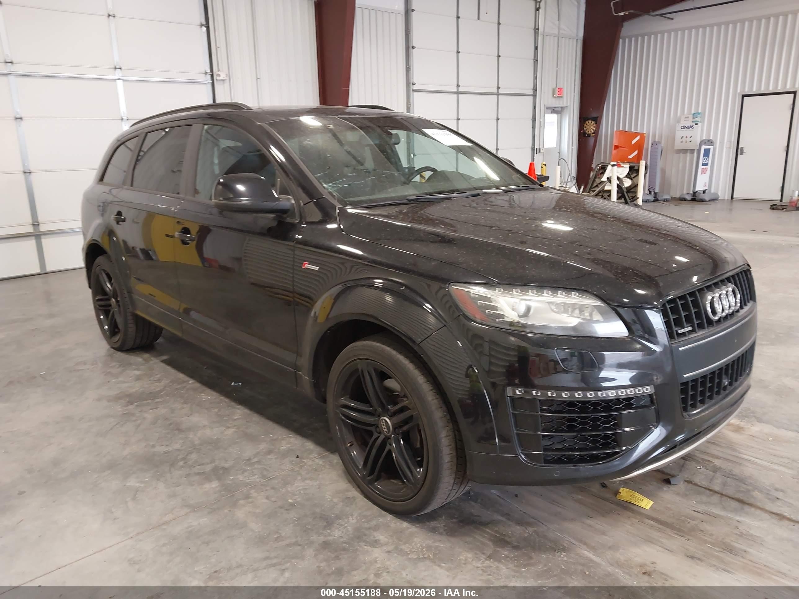 2015 Audi Q7 3.0t S Line Prestige Черный vin: WA1DGAFE3FD012709