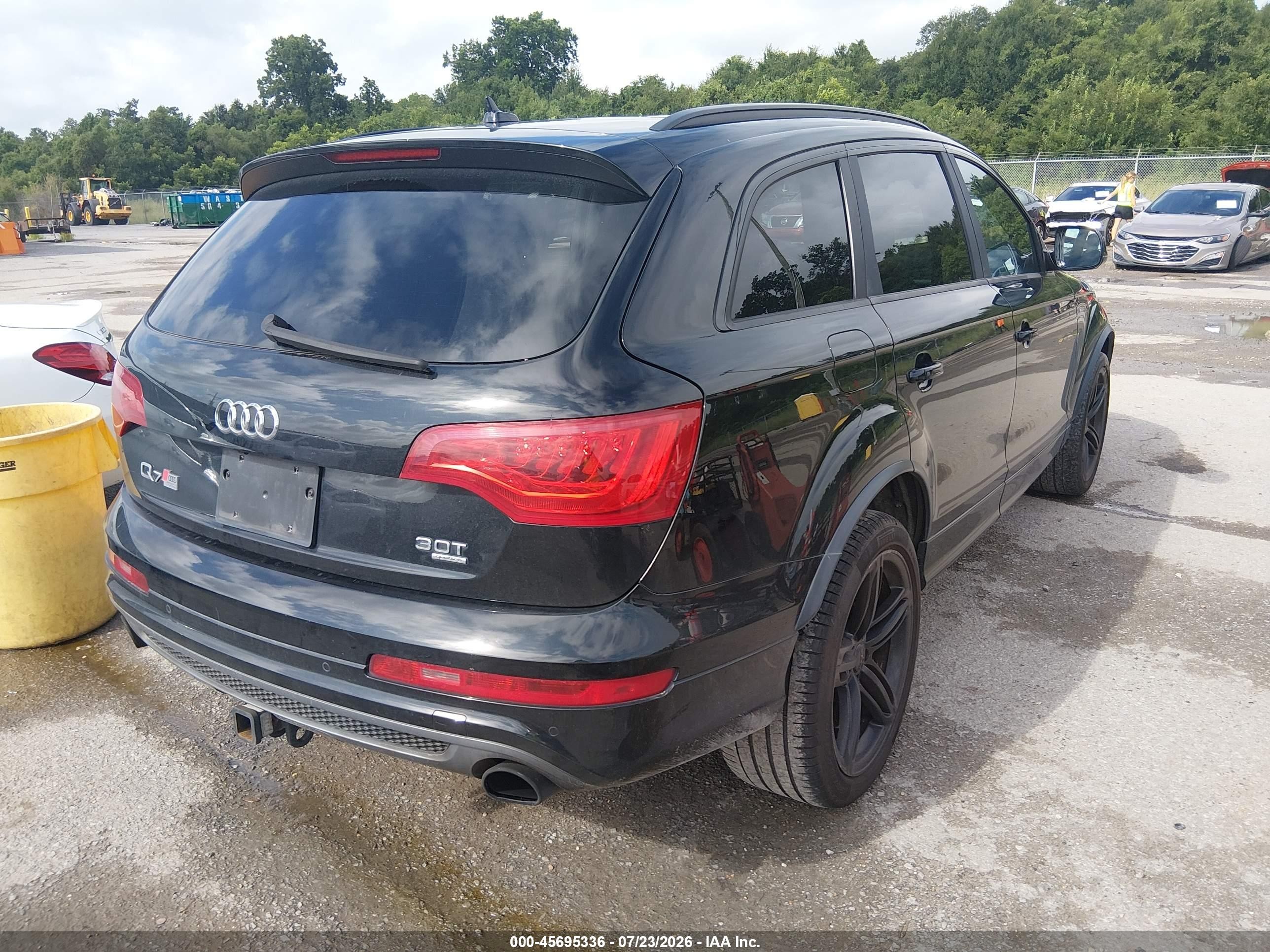 2015 Audi Q7 3.0t S Line Prestige Black vin: WA1DGAFE3FD026447