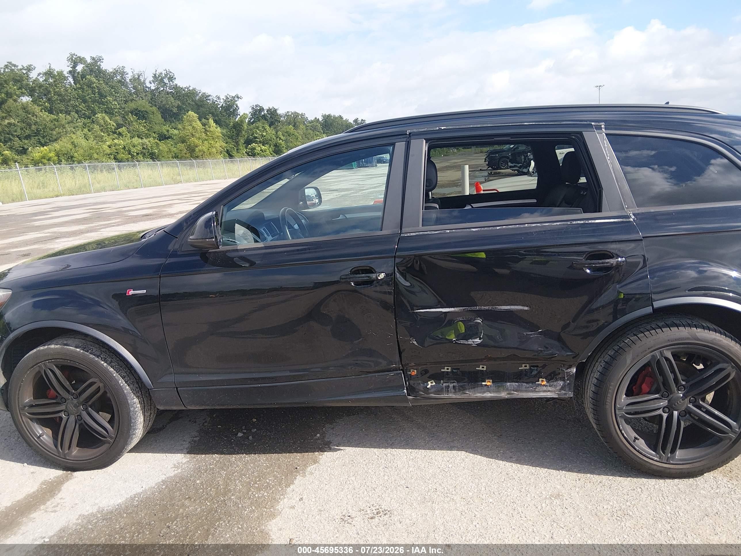 2015 Audi Q7 3.0t S Line Prestige Black vin: WA1DGAFE3FD026447