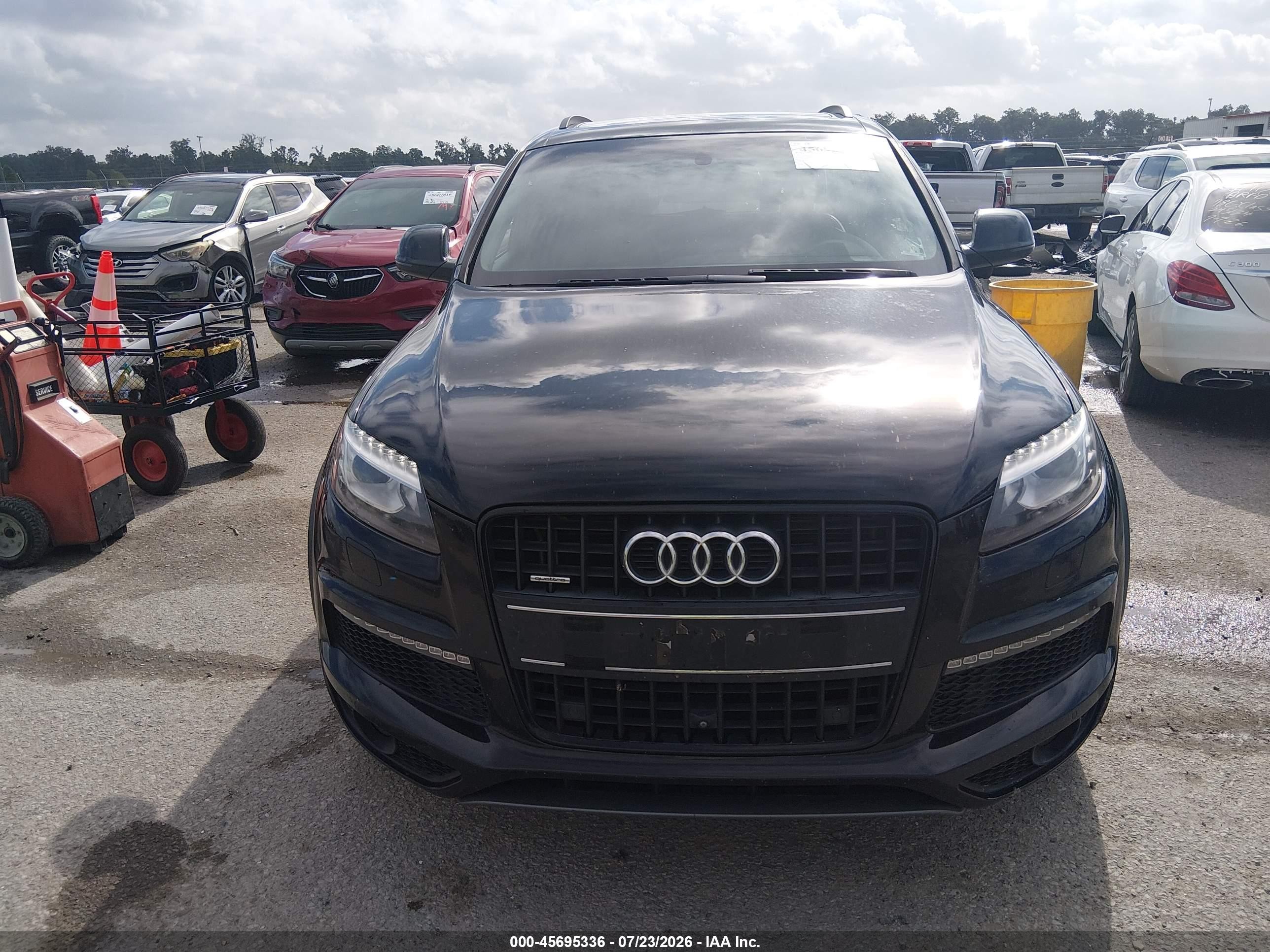 2015 Audi Q7 3.0t S Line Prestige Black vin: WA1DGAFE3FD026447
