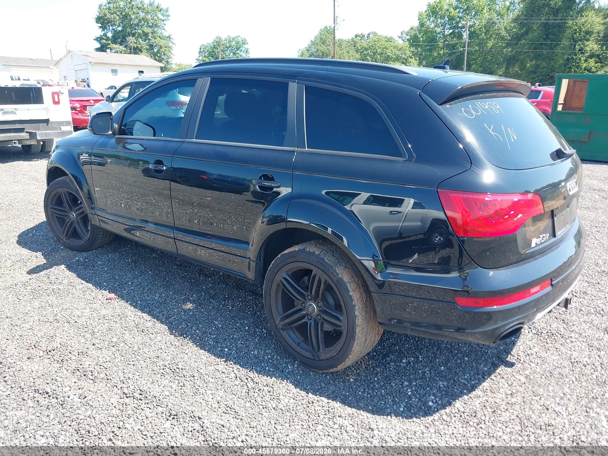 2015 Audi Q7 3.0t S Line Prestige Черный vin: WA1DGAFE4FD001489
