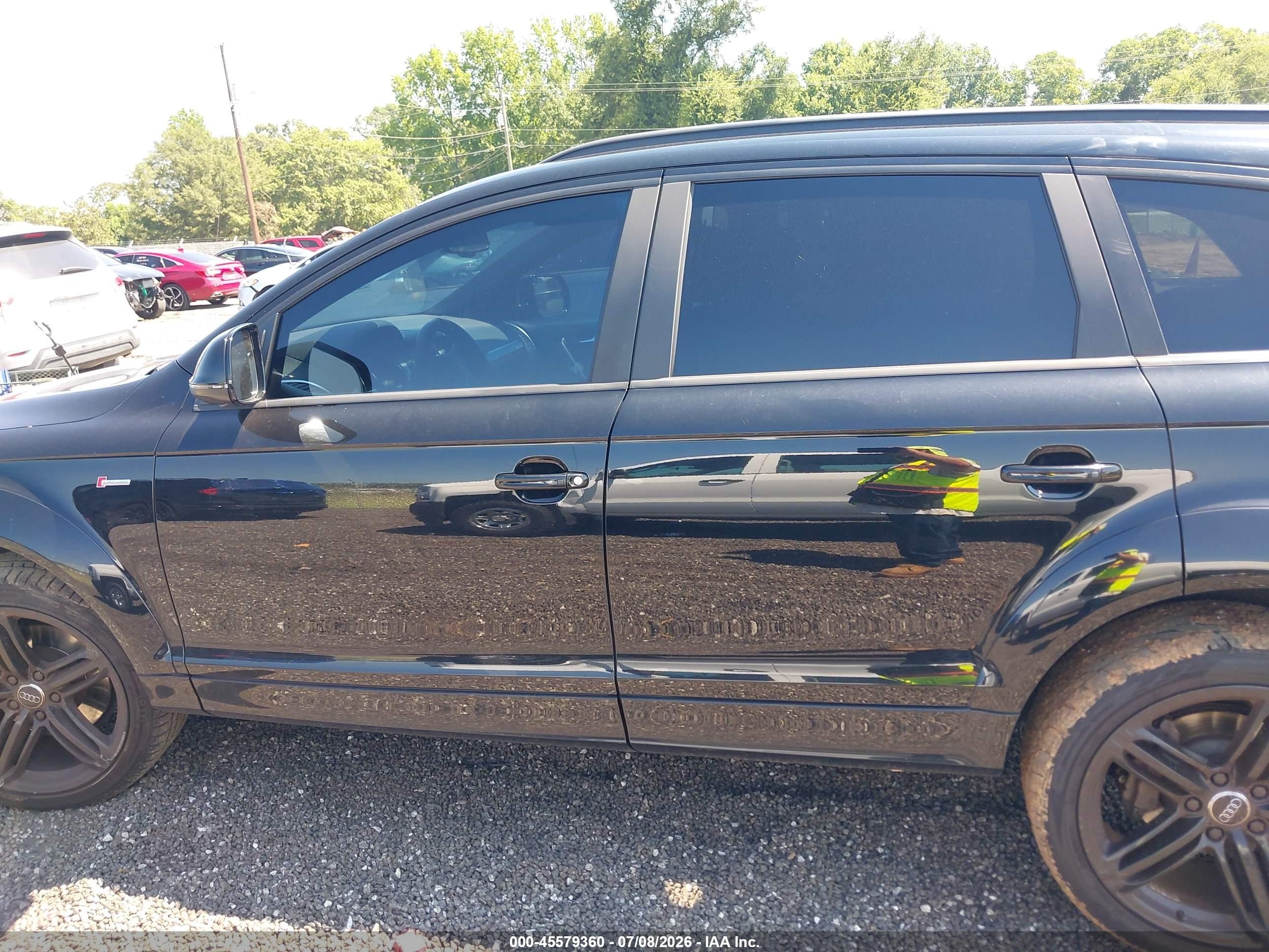 2015 Audi Q7 3.0t S Line Prestige Черный vin: WA1DGAFE4FD001489