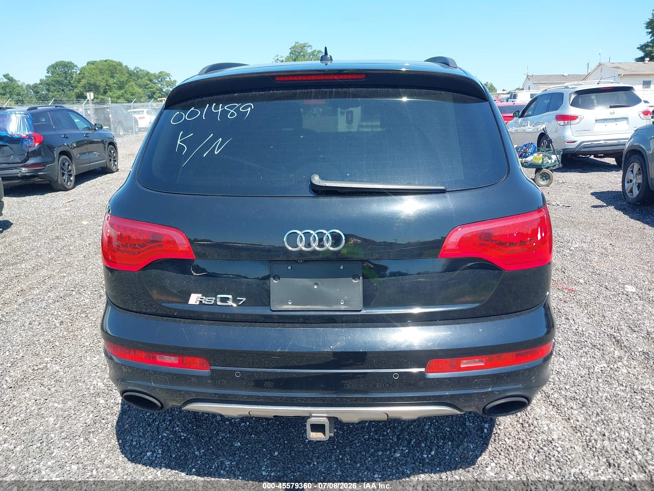 2015 Audi Q7 3.0t S Line Prestige Черный vin: WA1DGAFE4FD001489
