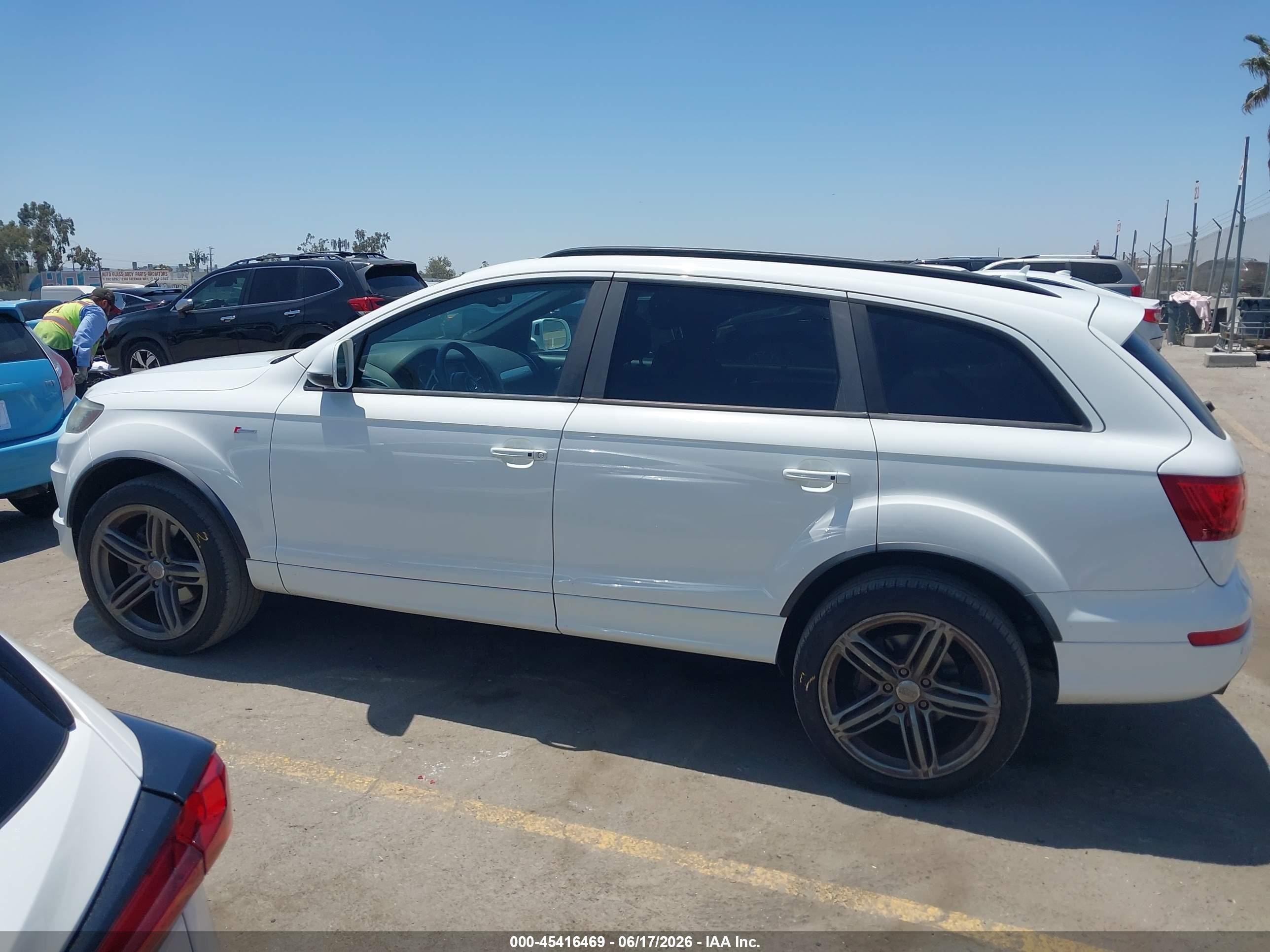 2015 Audi Q7 3.0t S Line Prestige White vin: WA1DGAFE4FD008622