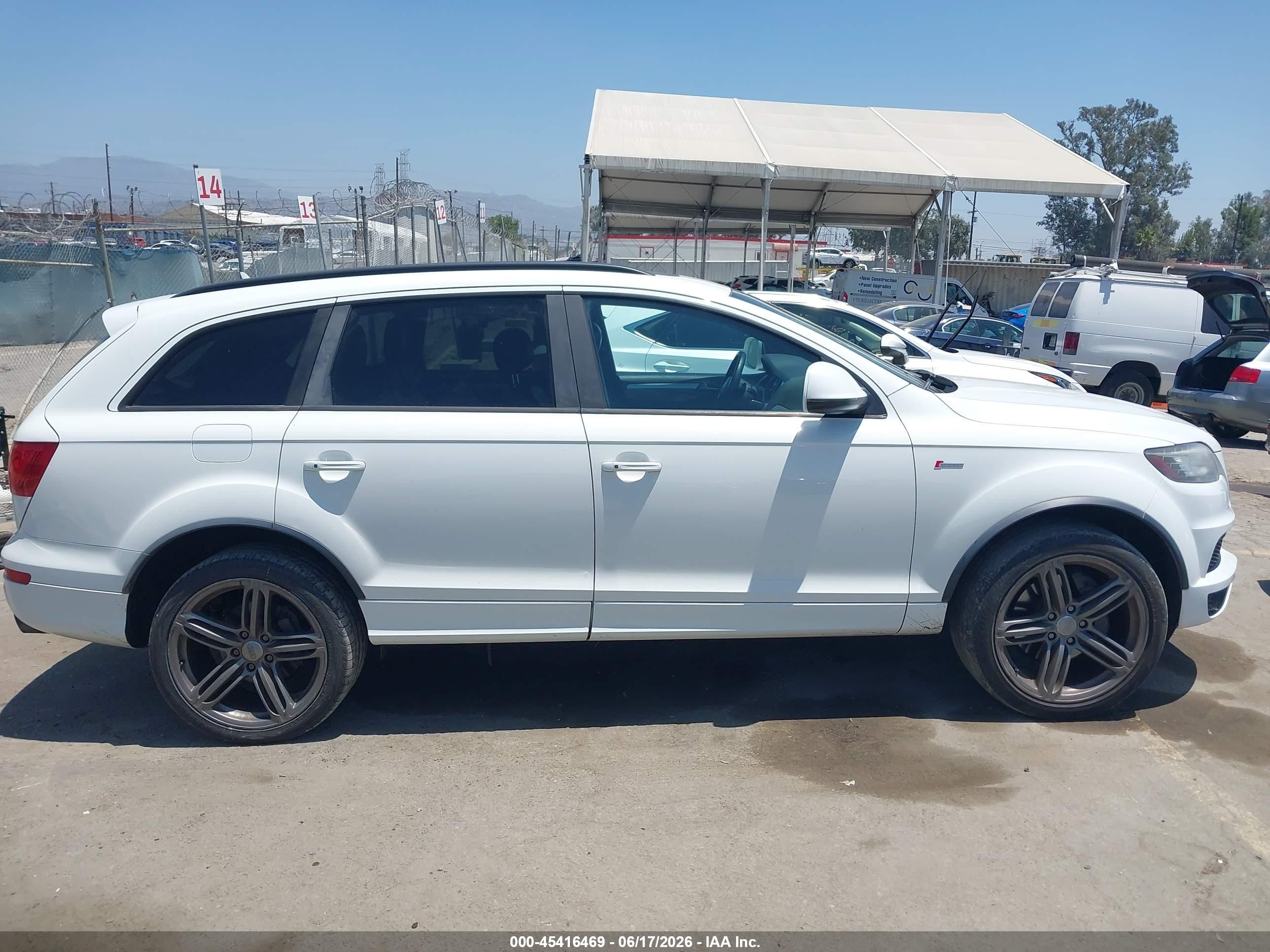 2015 Audi Q7 3.0t S Line Prestige White vin: WA1DGAFE4FD008622