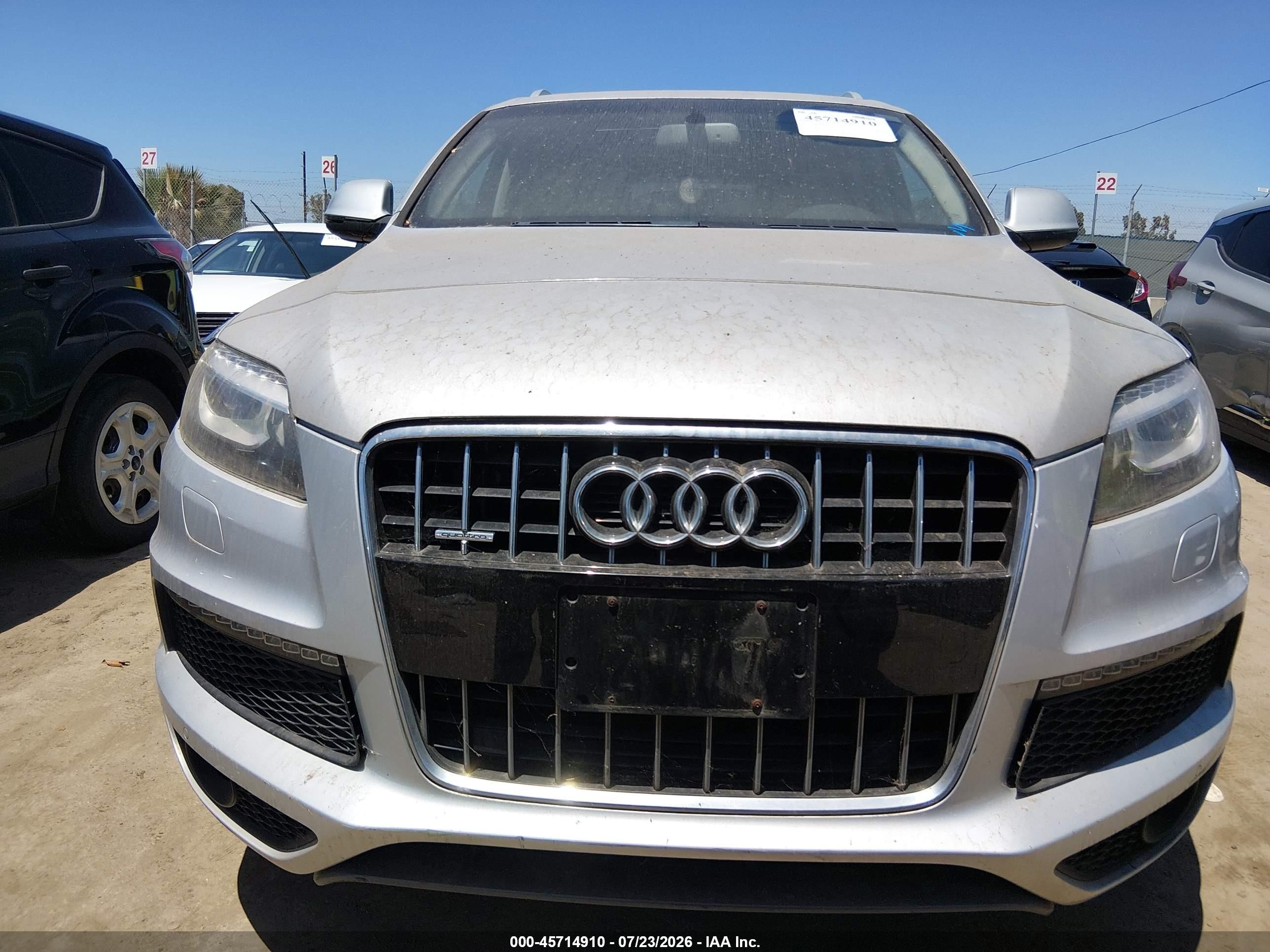 2011 Audi Q7 3.0t S Line Prestige Silver vin: WA1DGAFE5BD009546