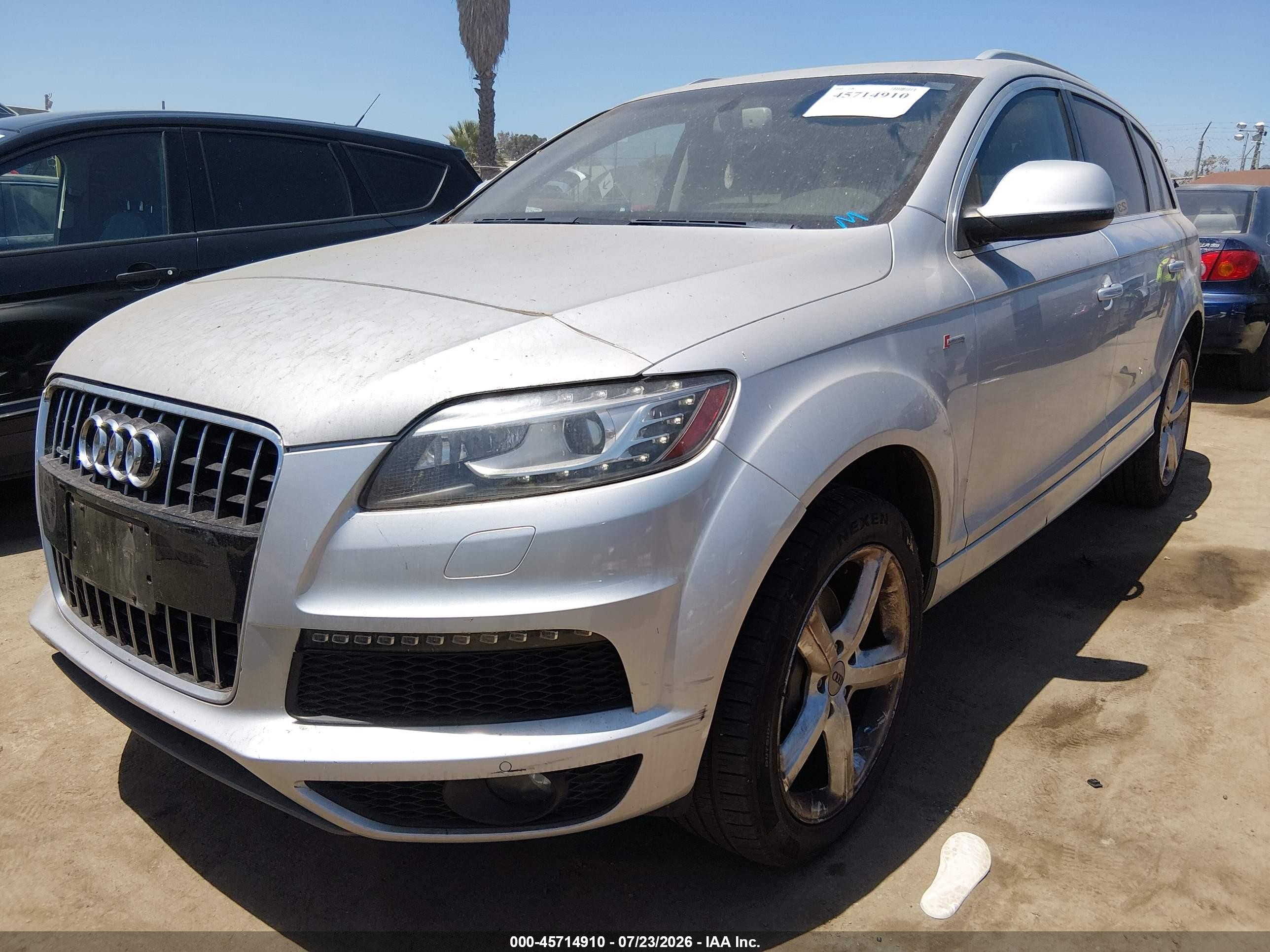 2011 Audi Q7 3.0t S Line Prestige Silver vin: WA1DGAFE5BD009546