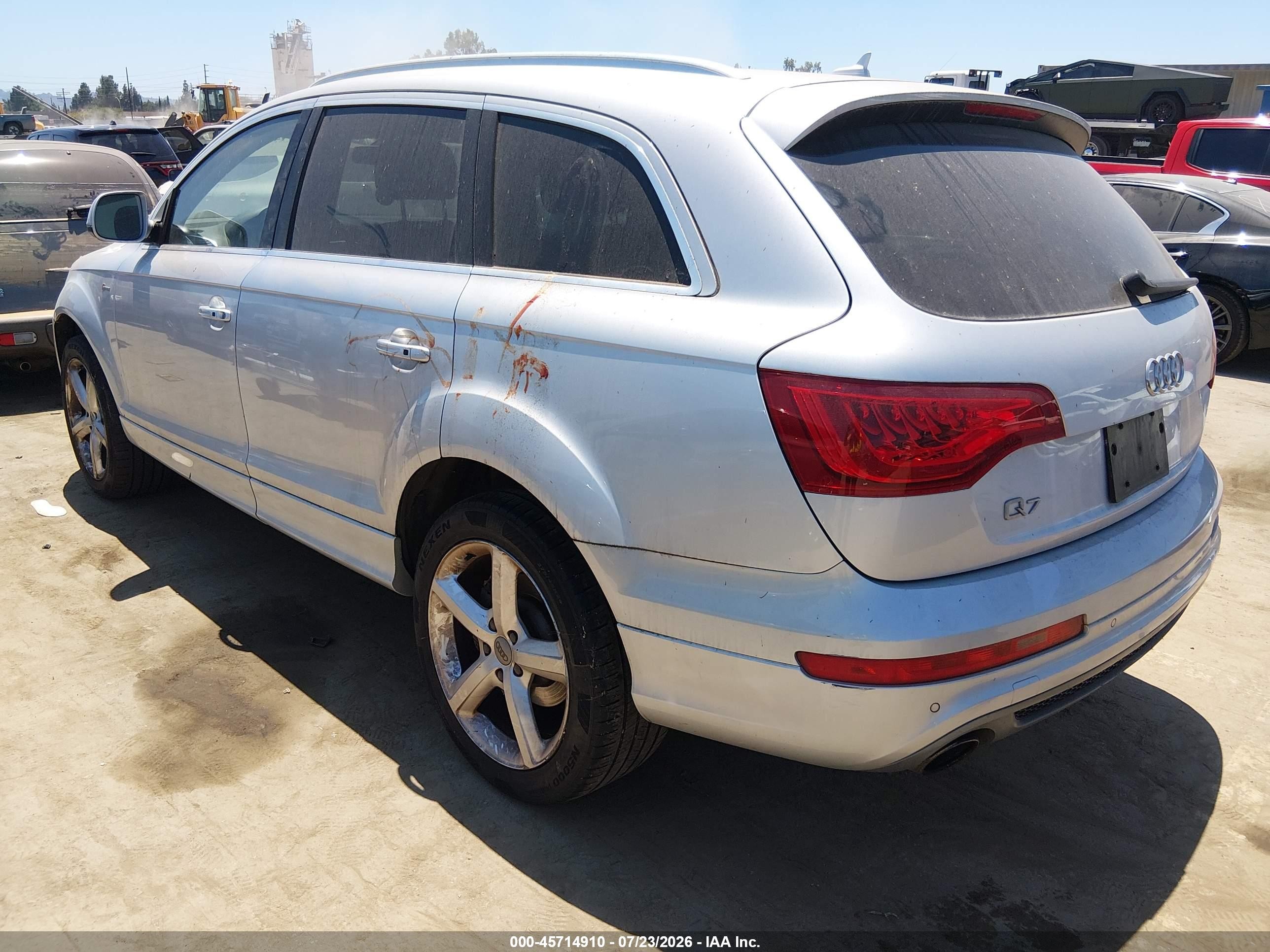 2011 Audi Q7 3.0t S Line Prestige Silver vin: WA1DGAFE5BD009546