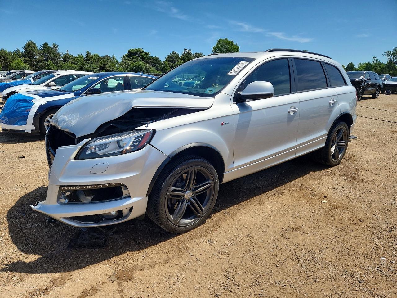 2015 Audi Q7 Prestige Silver vin: WA1DGAFE5FD003459