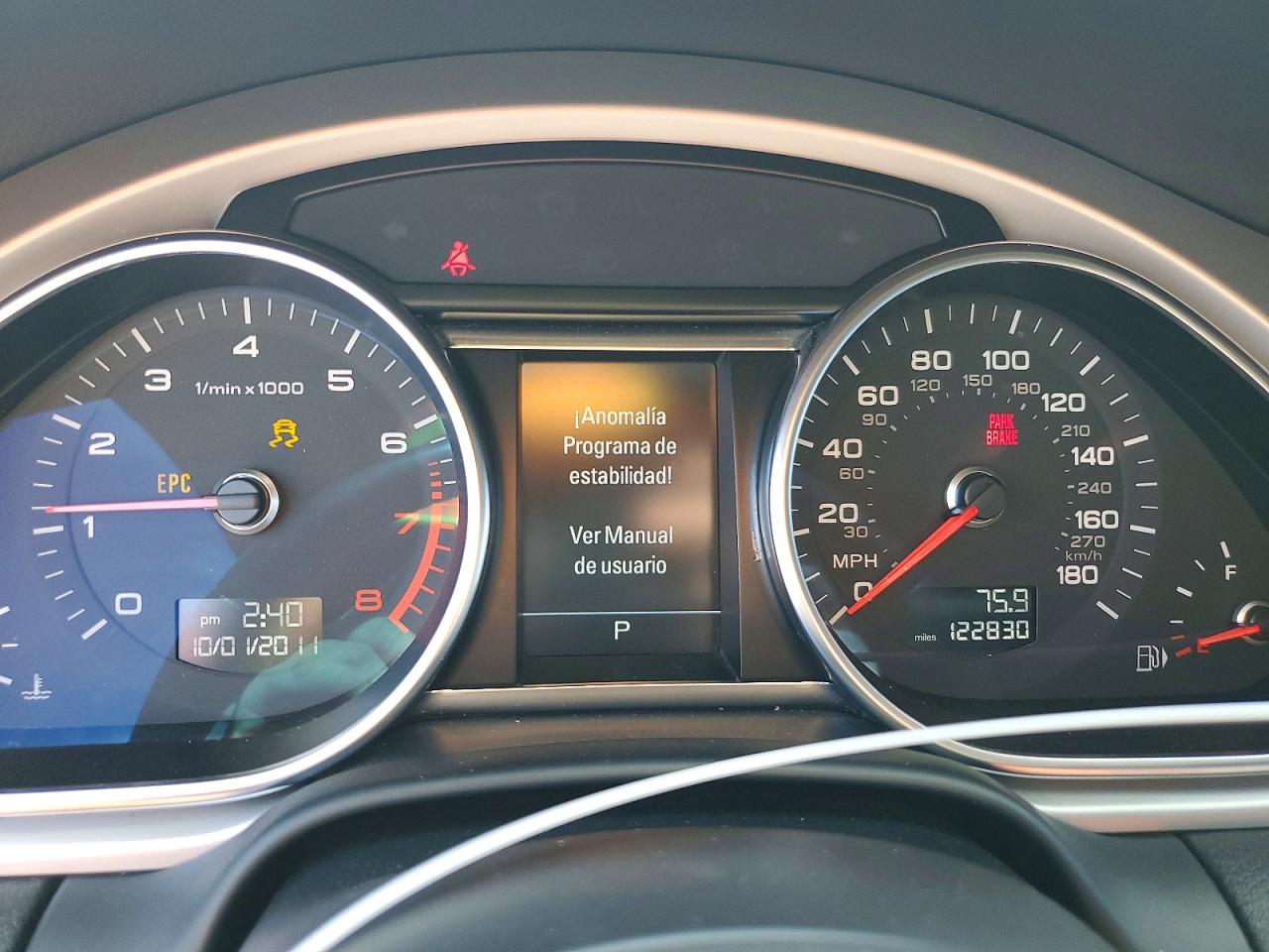 2012 Audi Q7 Prestige Черный vin: WA1DGAFE6CD004941