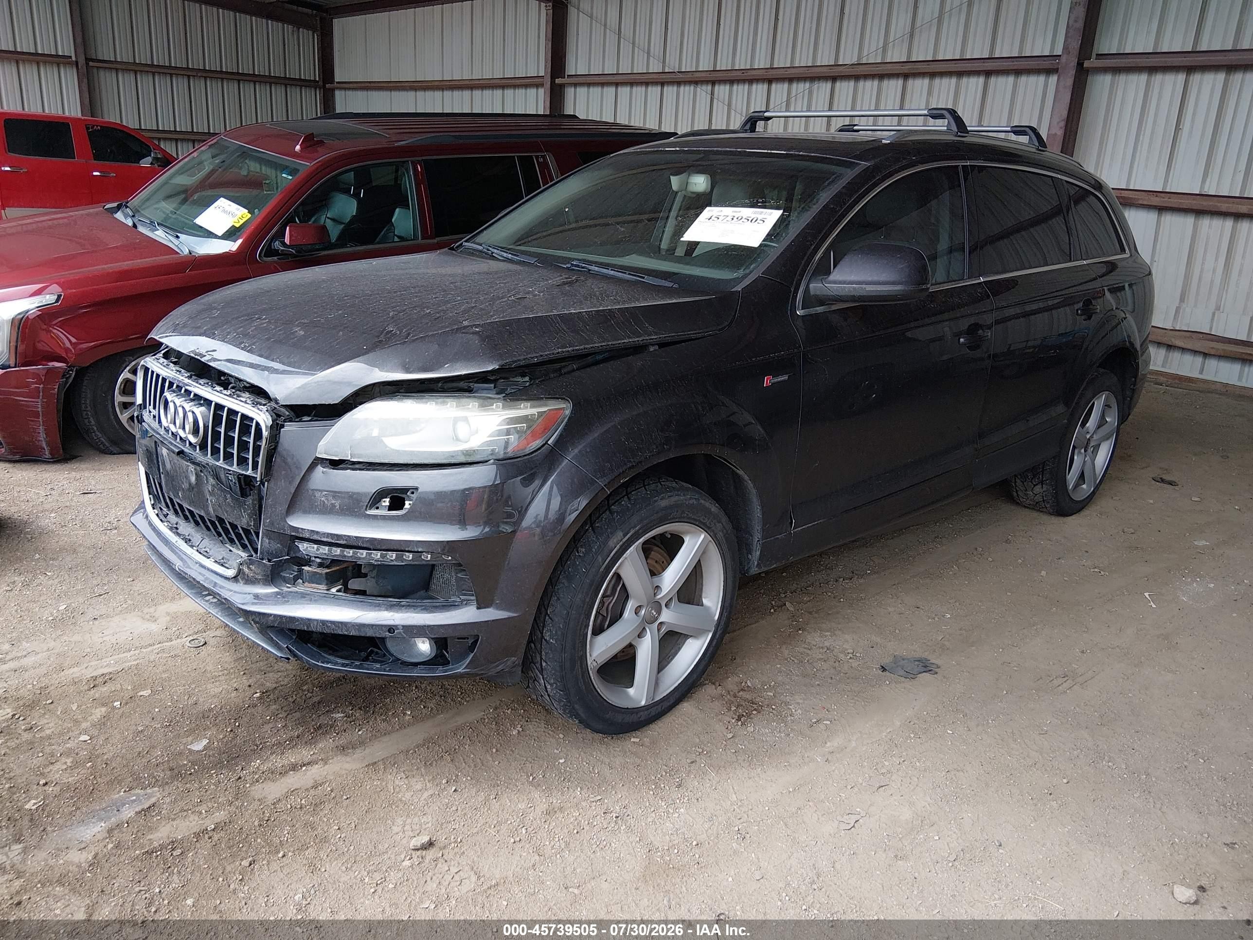 2014 Audi Q7 3.0t S Line Prestige Gray vin: WA1DGAFE6ED009902