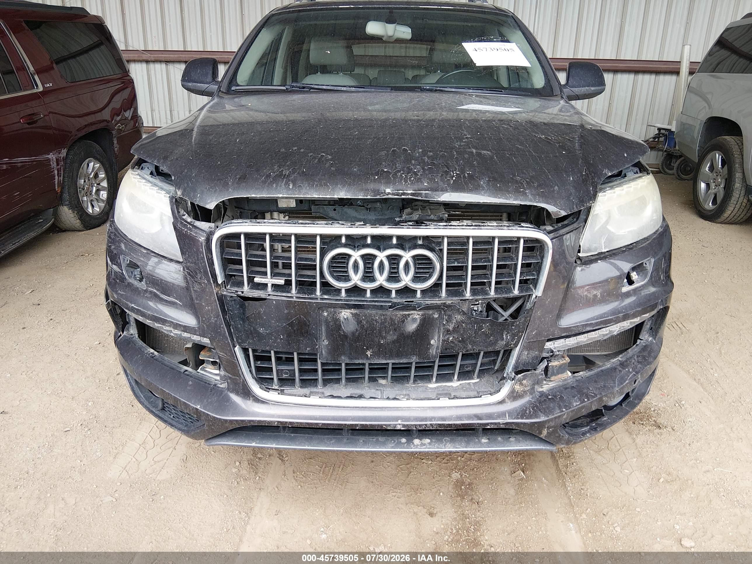 2014 Audi Q7 3.0t S Line Prestige Gray vin: WA1DGAFE6ED009902