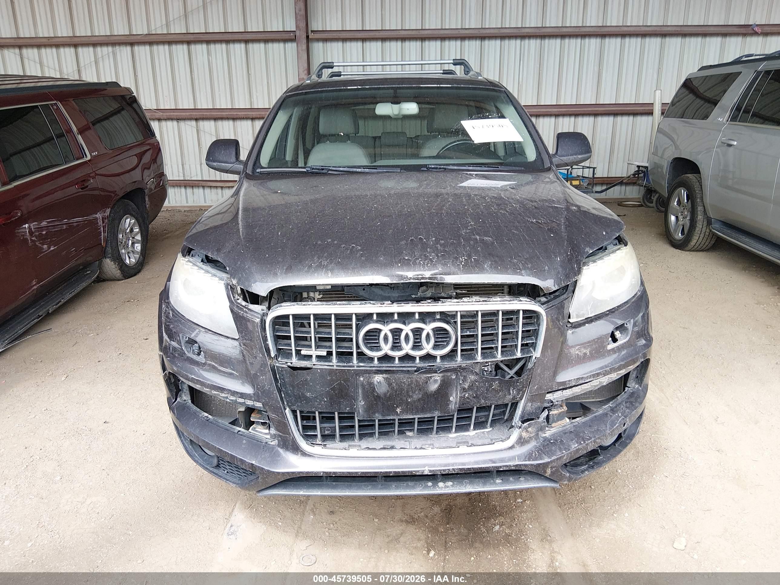 2014 Audi Q7 3.0t S Line Prestige Gray vin: WA1DGAFE6ED009902