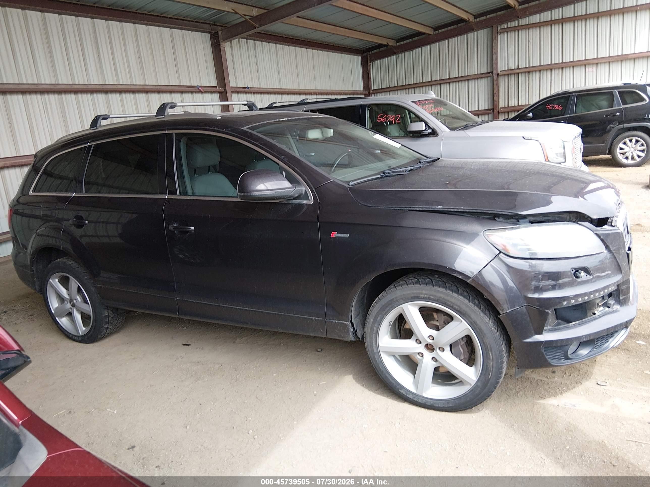 2014 Audi Q7 3.0t S Line Prestige Gray vin: WA1DGAFE6ED009902