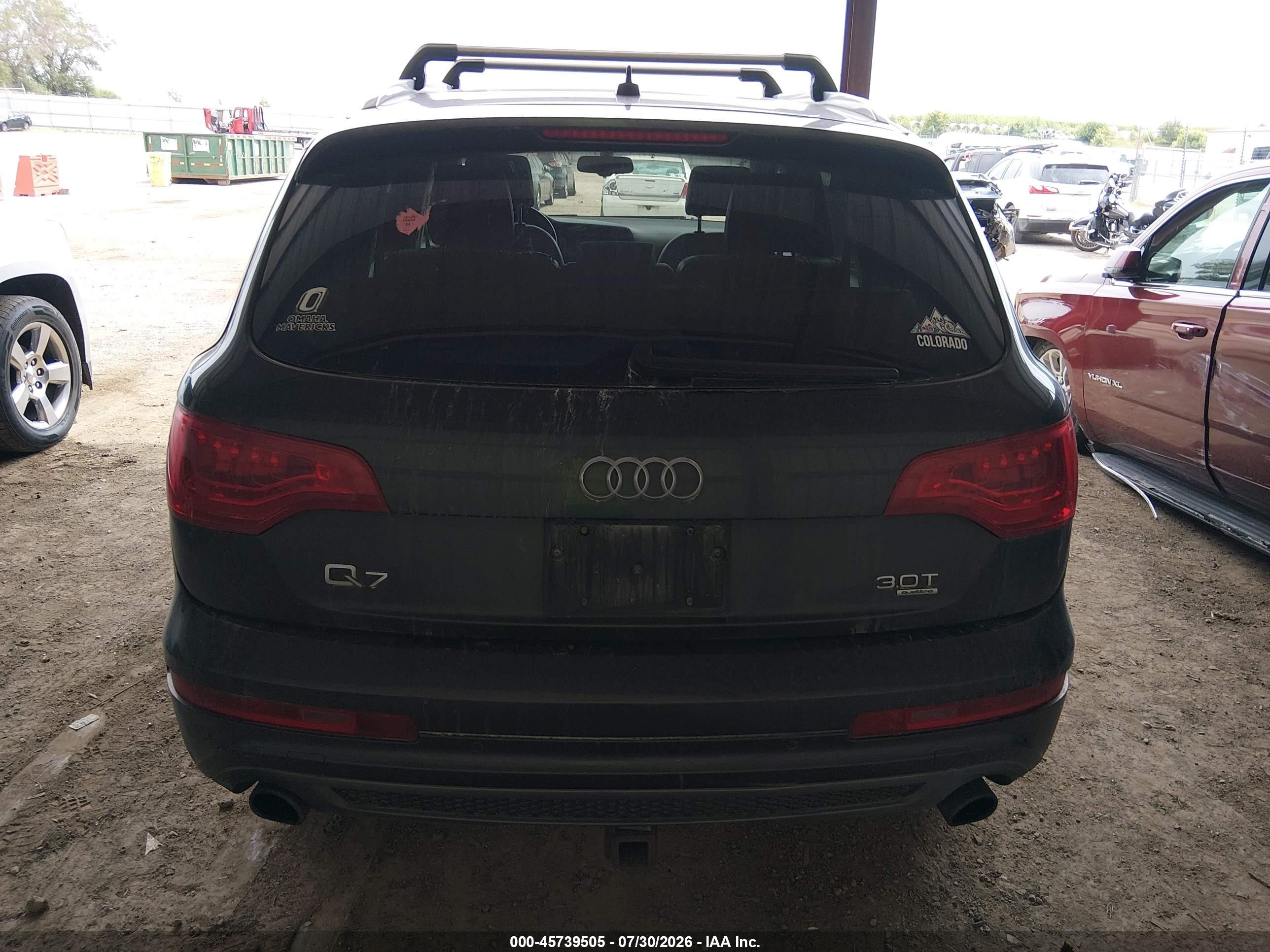 2014 Audi Q7 3.0t S Line Prestige Gray vin: WA1DGAFE6ED009902