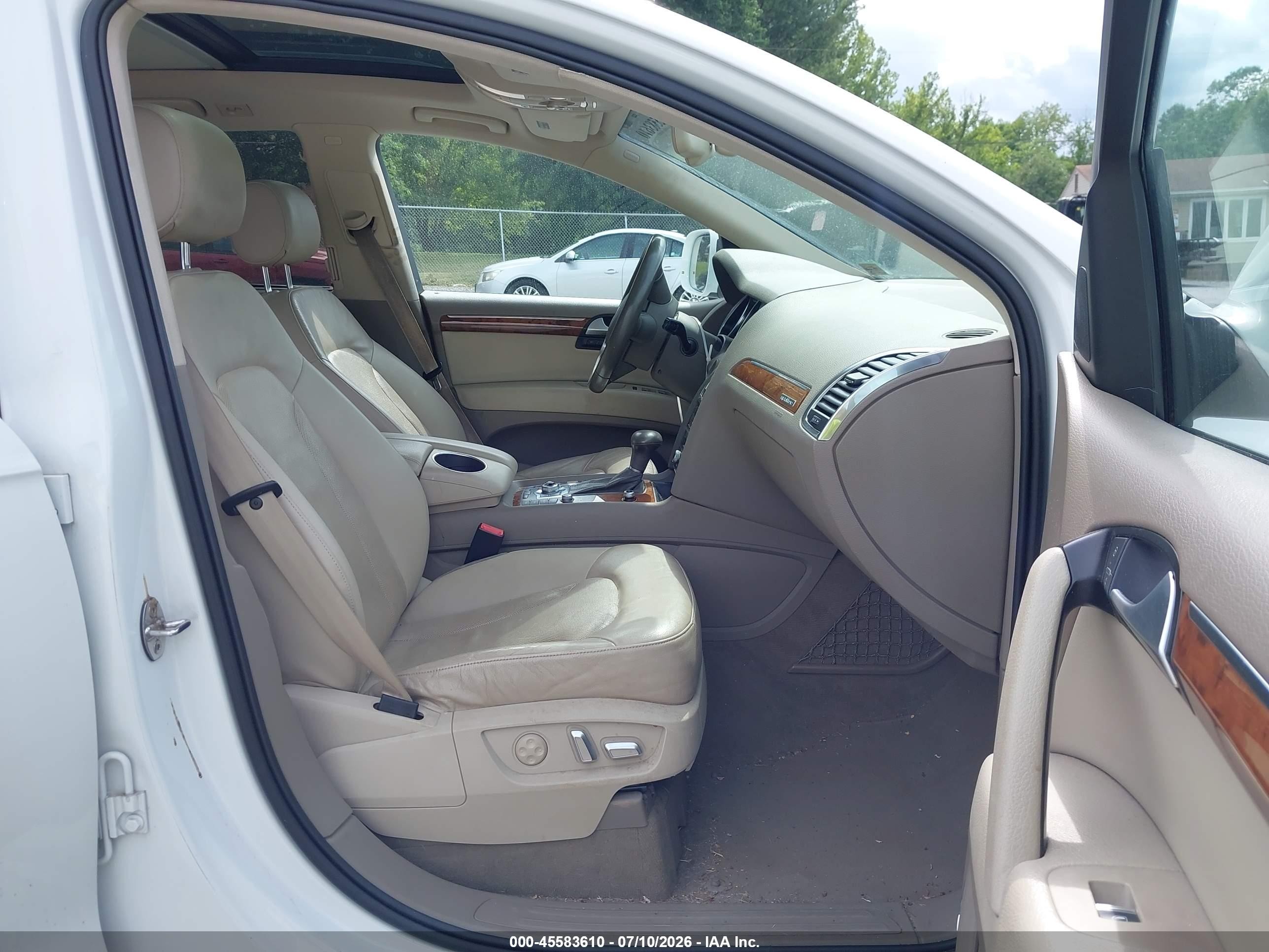 2014 Audi Q7 3.0t S Line Prestige White vin: WA1DGAFE6ED011777