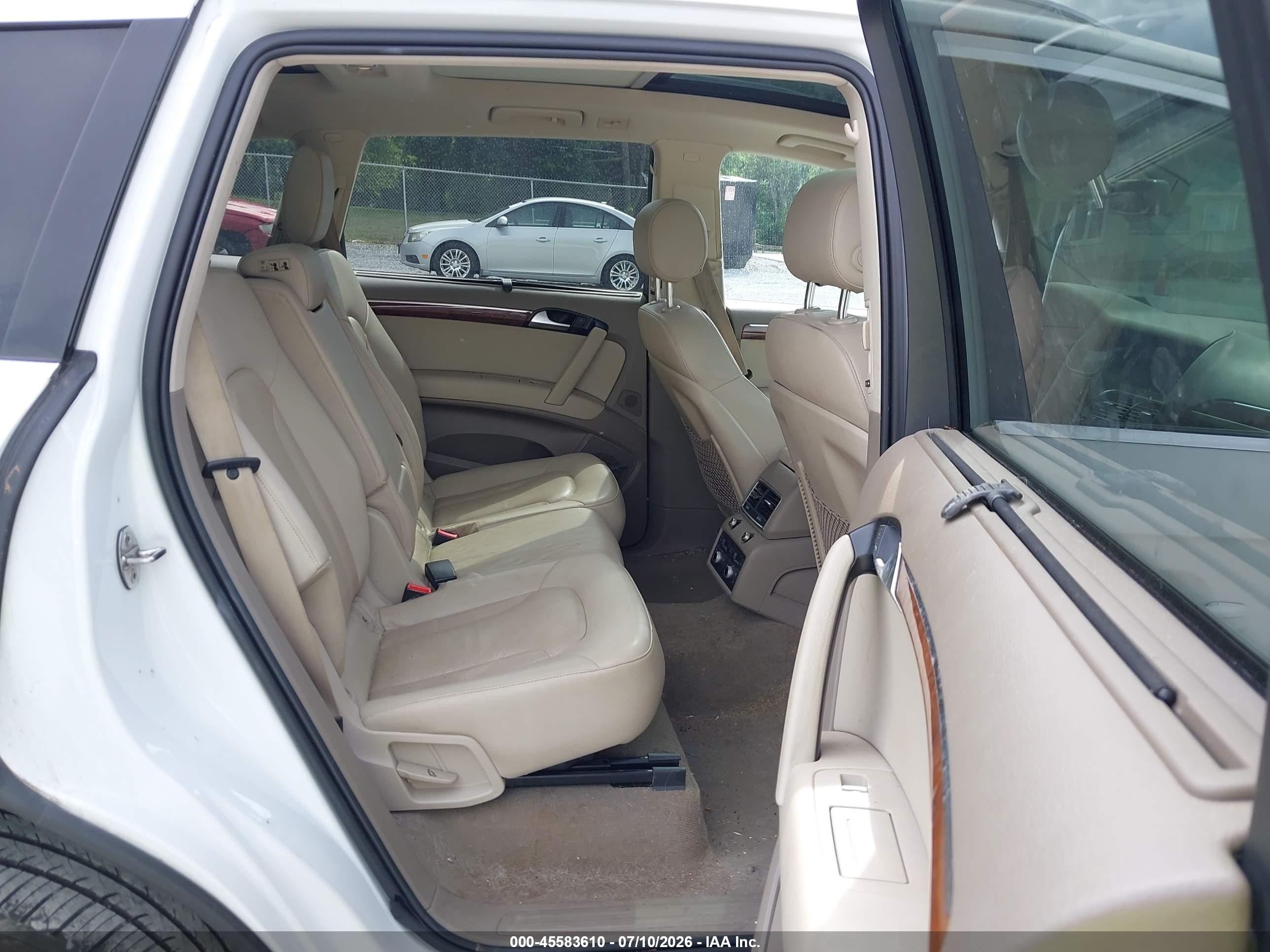 2014 Audi Q7 3.0t S Line Prestige White vin: WA1DGAFE6ED011777